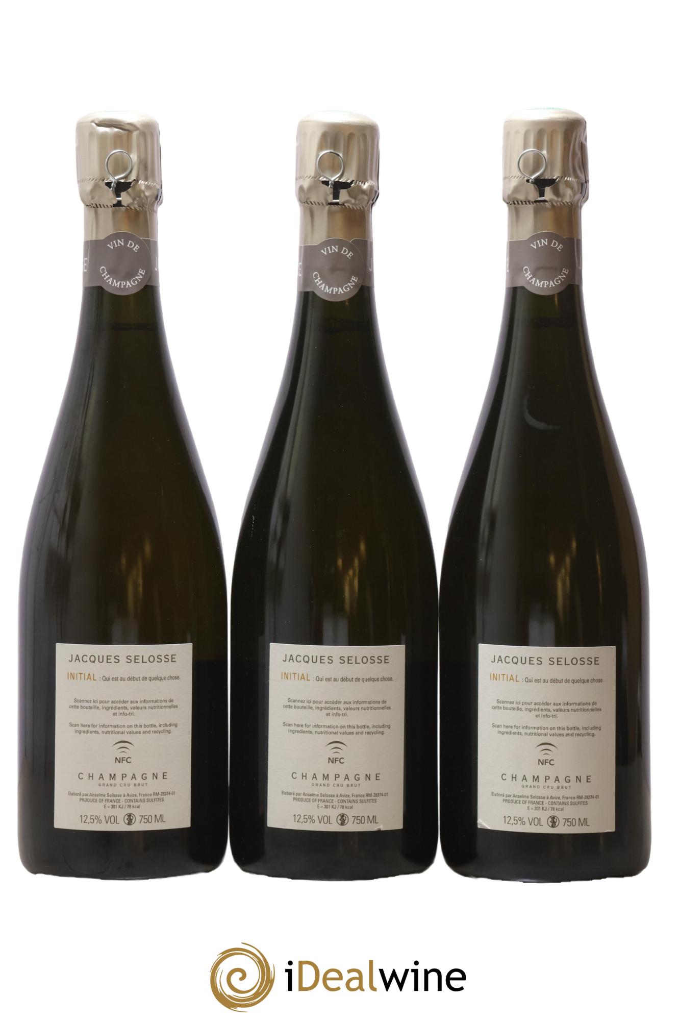 Initial Brut Jacques Selosse - Lotto di 3 bottiglie - 1