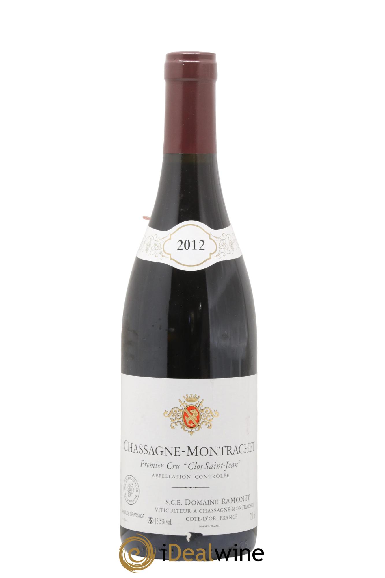 Chassagne-Montrachet 1er Cru Clos Saint-Jean Ramonet (Domaine) 2012 - Lot de 1 bouteille - 0