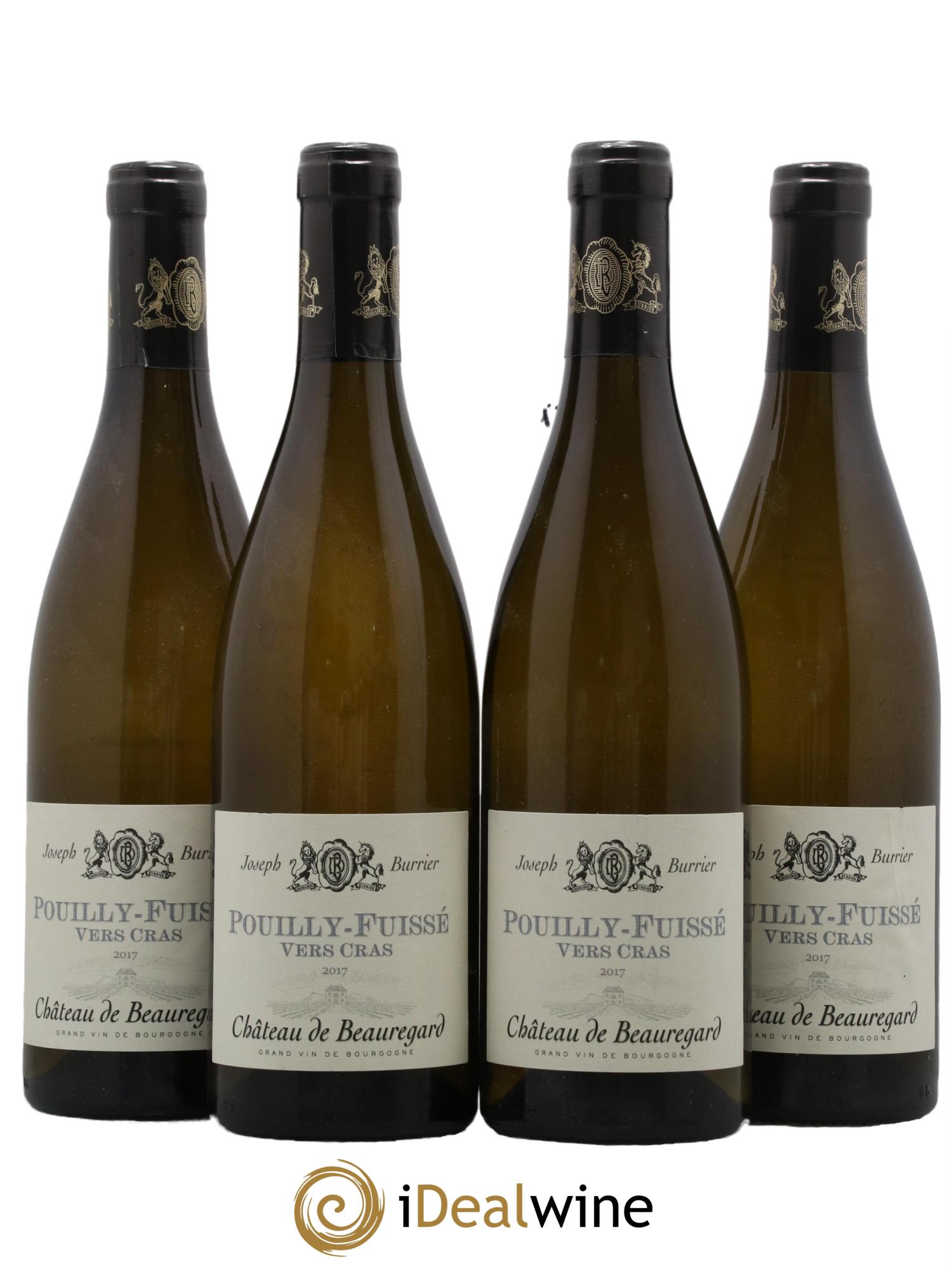 Pouilly-Fuissé Vers Cras Château de Beauregard 2017 - Lot de 4 bouteilles - 0
