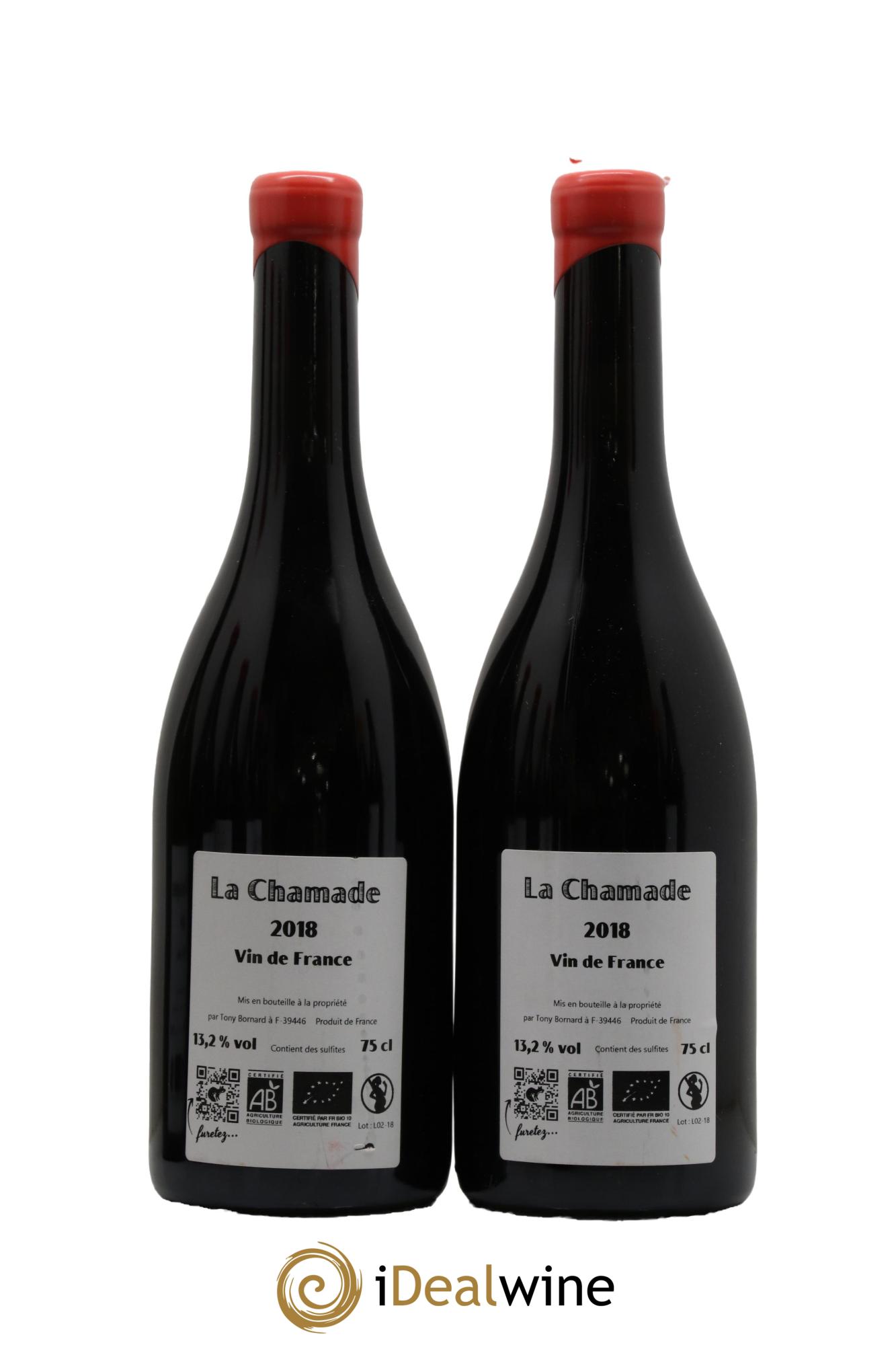 Vin de France La Chamade Tony Bornard 2018 - Lot de 2 bouteilles - 1