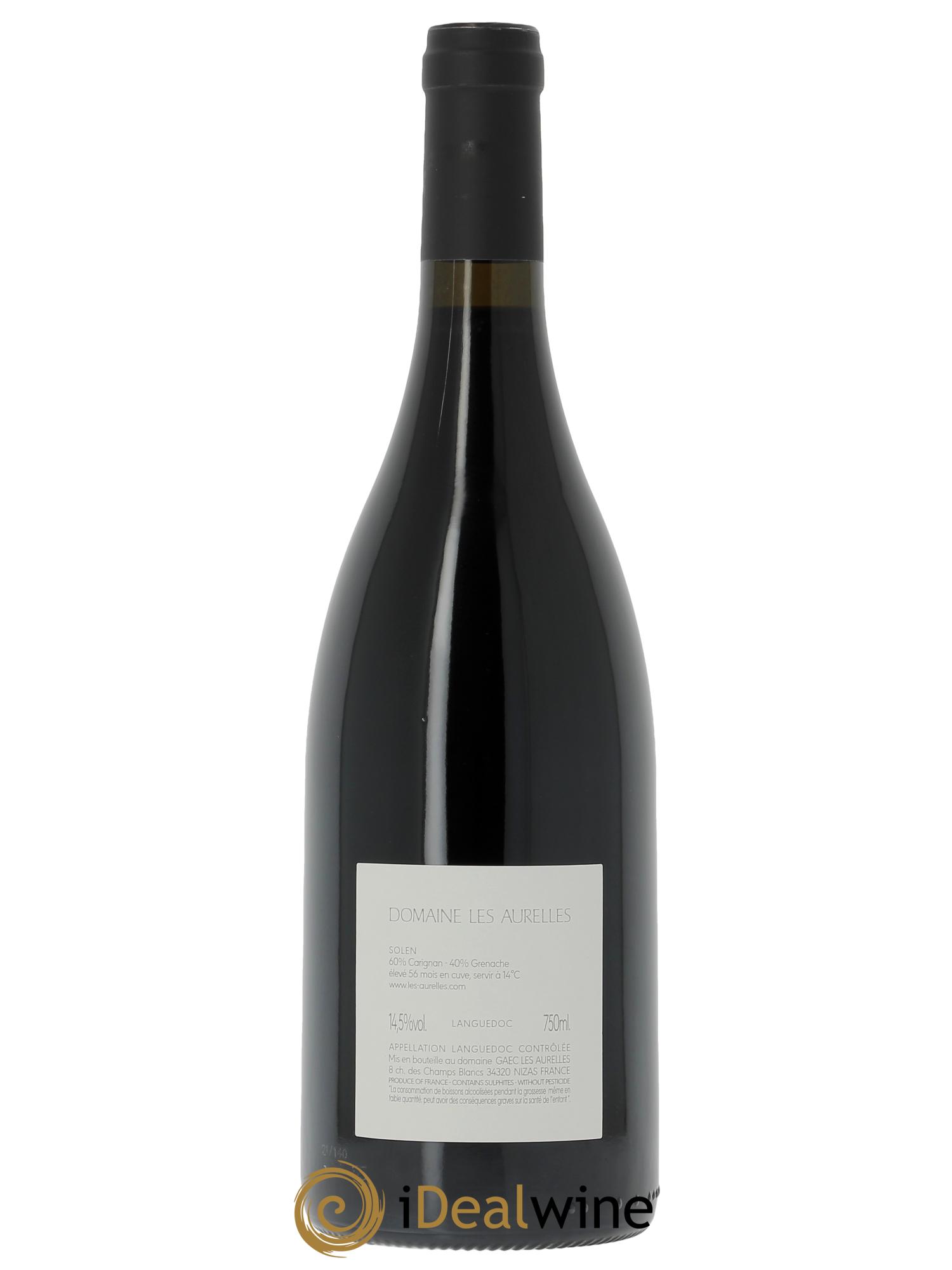 Coteaux du Languedoc Solen Domaine les Aurelles  2016 - Lot de 1 bouteille - 1