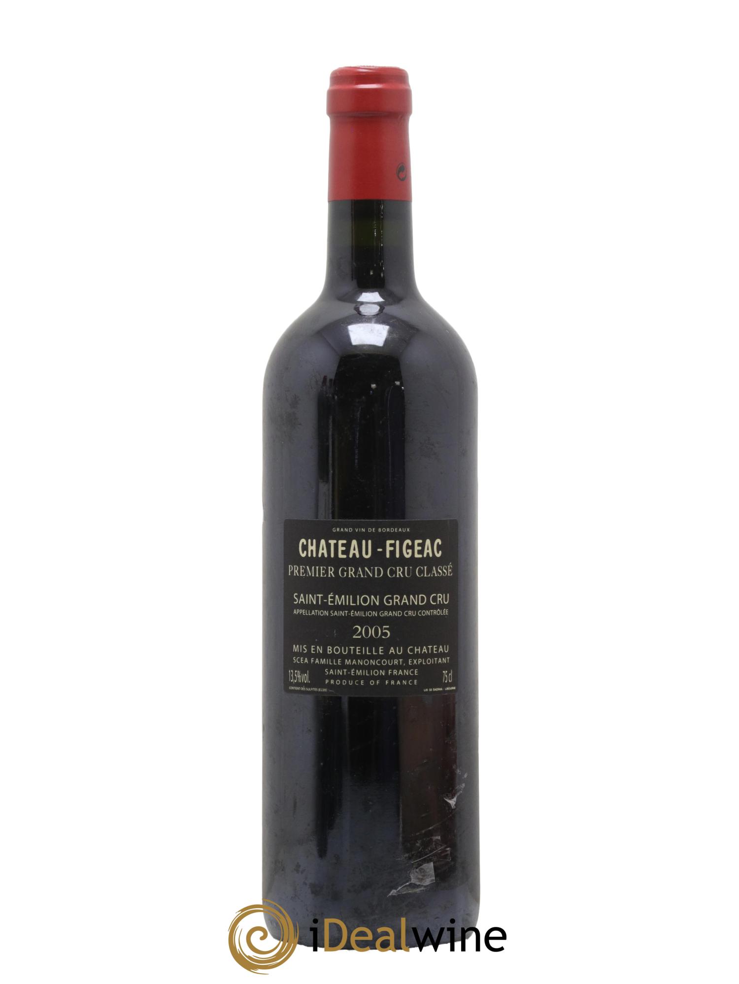 Château Figeac 1er Grand Cru Classé A 2005 - Lot de 1 bouteille - 1