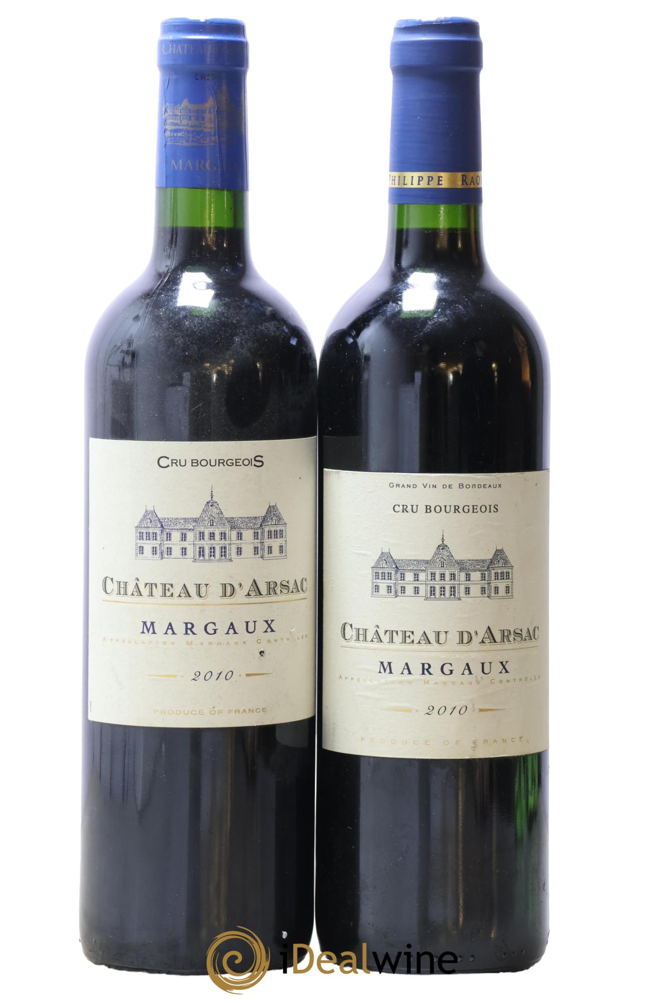 Château d' Arsac Cru Bourgeois 2010 - Lot de 2 bouteilles - 0