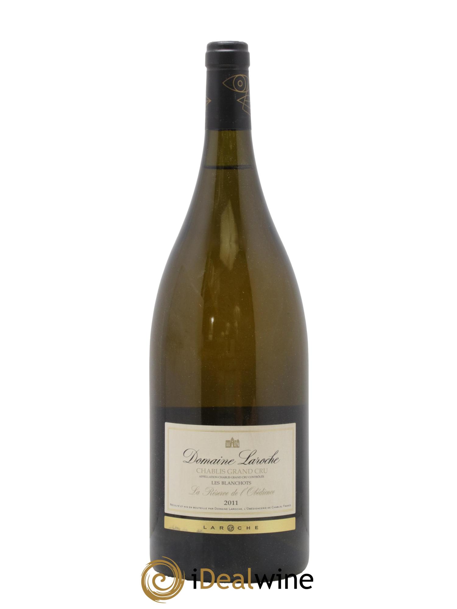 Chablis Grand Cru Les Blanchots - Réserve de l'Obédience Domaine Laroche 2011 - Lot de 1 magnum - 0