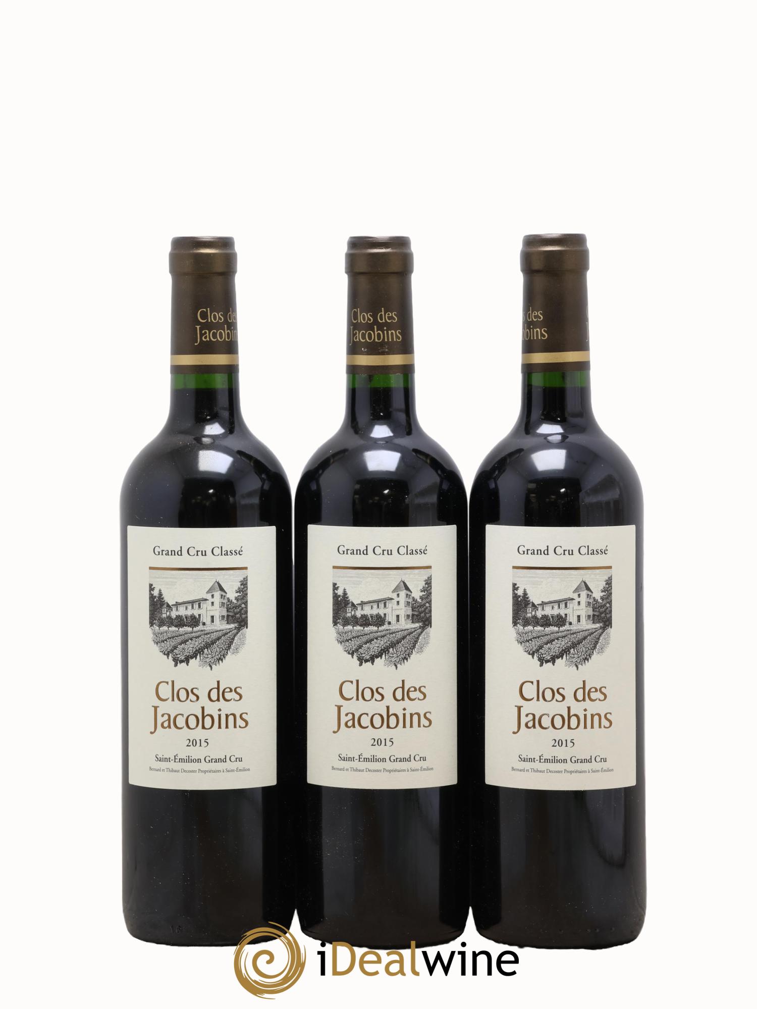 Château Clos des Jacobins Grand Cru Classé 2015 - Posten von 3 Flaschen - 0