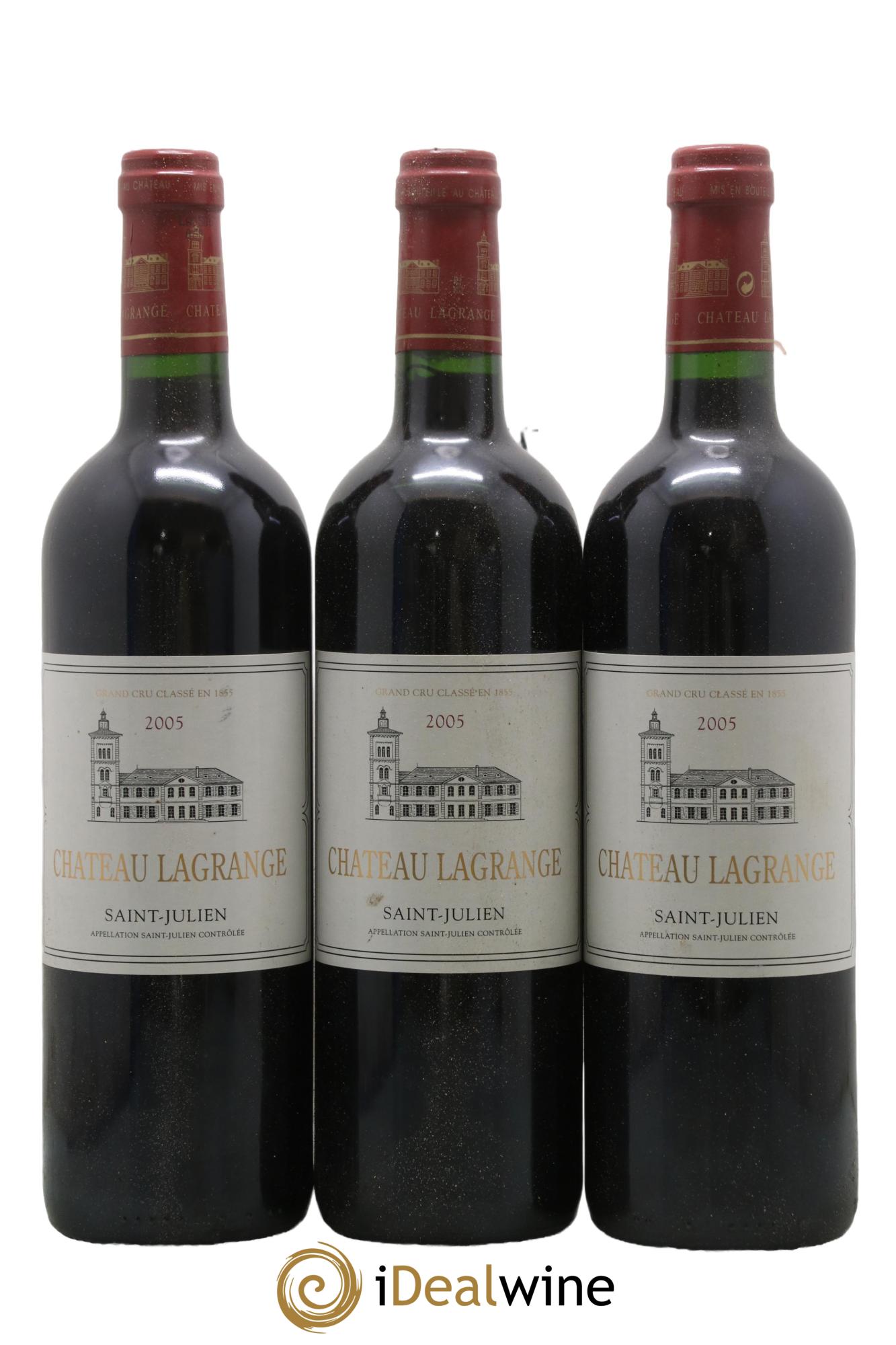 Château Lagrange 3ème Grand Cru Classé 2005 - Lotto di 3 bottiglie - 0