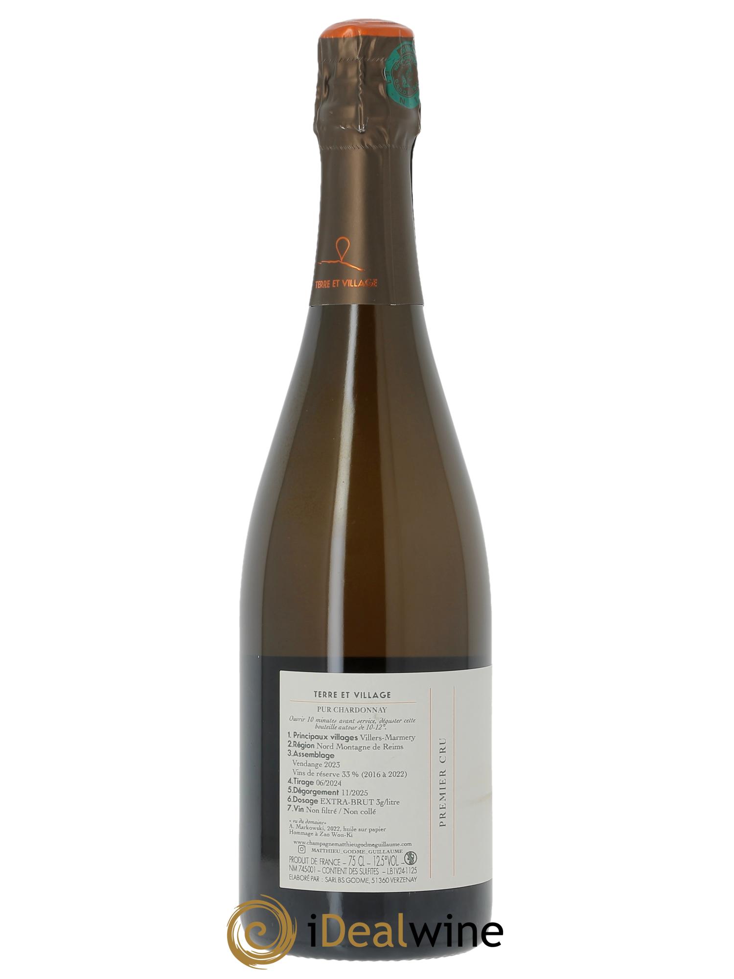 V. 1er Cru Extra-Brut Matthieu Godmé-Guillaume - Lot de 1 bouteille - 1