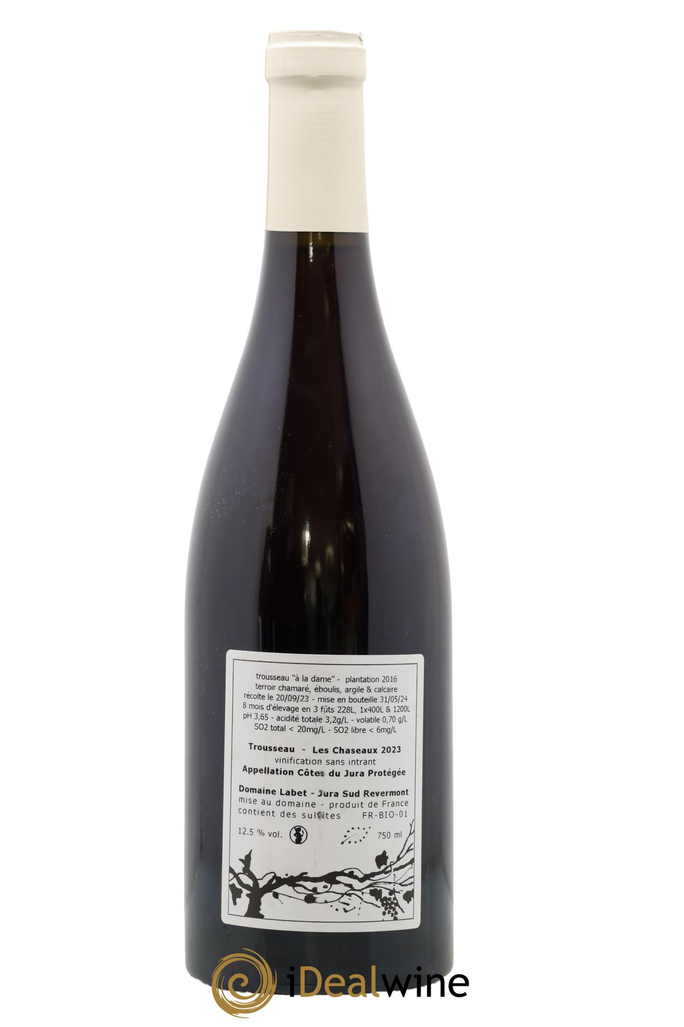 Côtes du Jura Trousseau Les Chaseaux Romain - Julien  - Charline Labet 2023 - Lotto di 1 bottiglia - 1