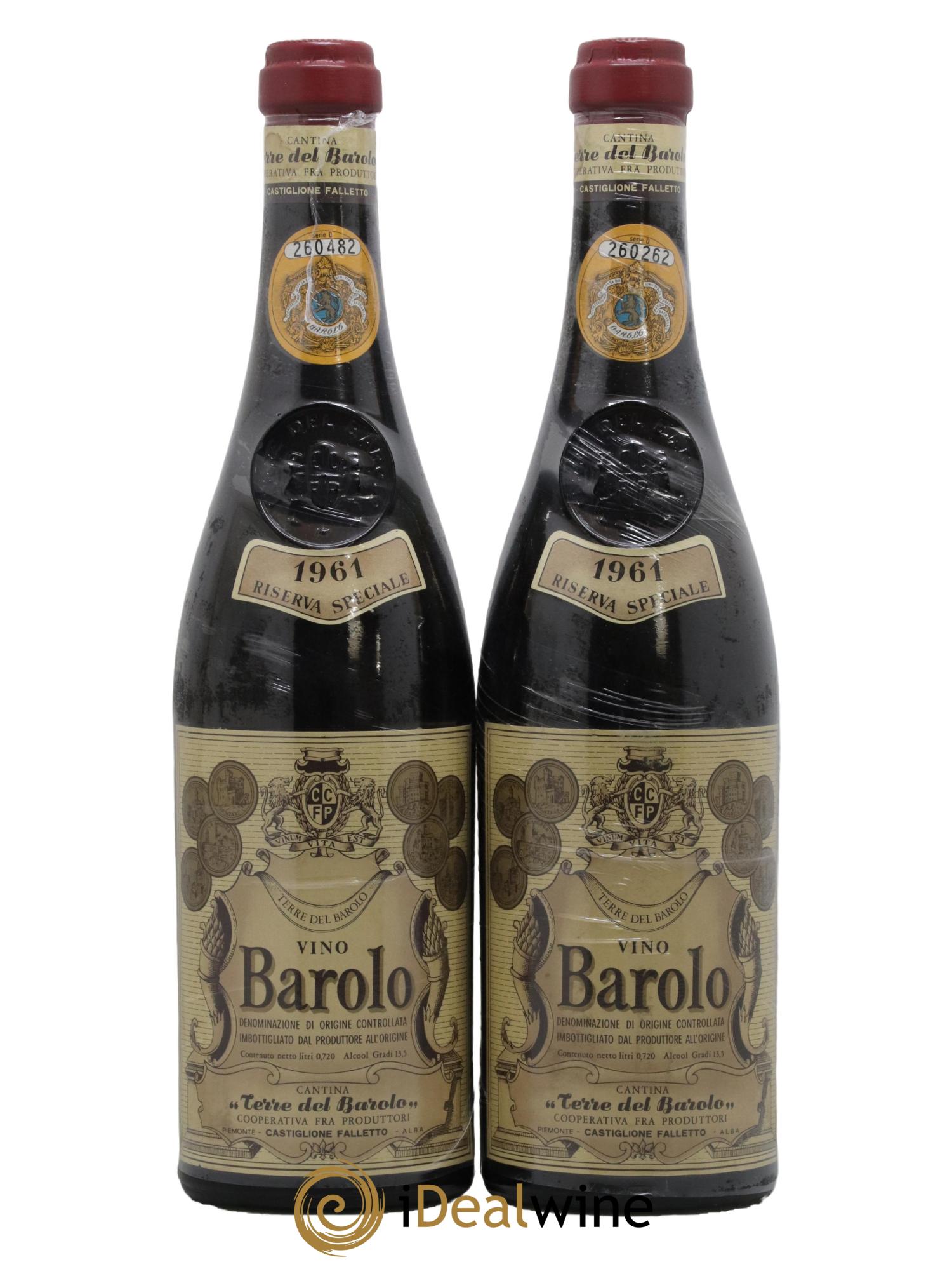 Barbaresco DOCG Riserva Speciale Terre del Barolo 1961 - Lot de 2 bouteilles - 0