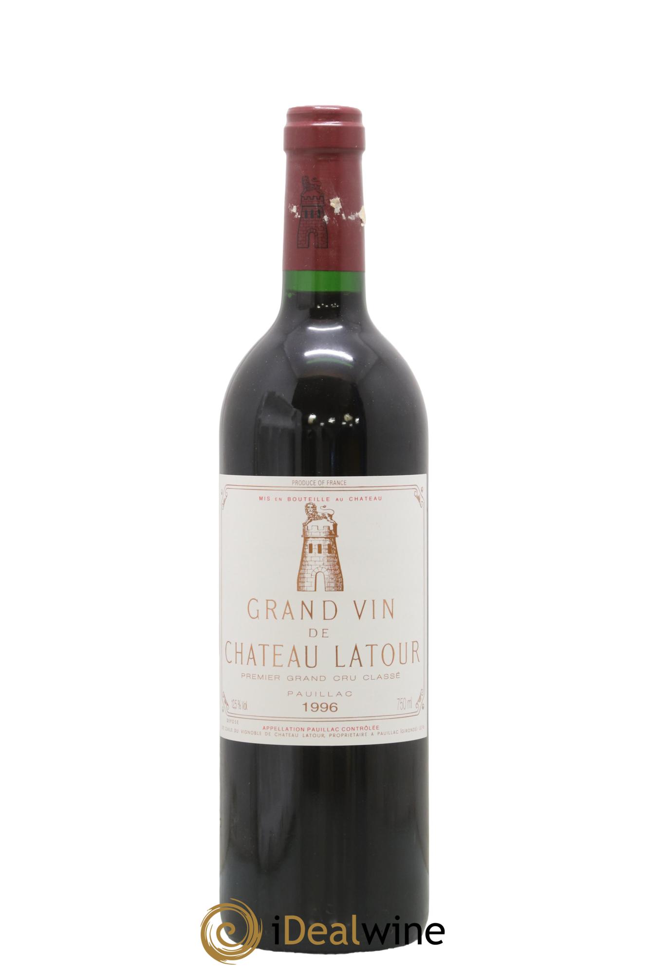 Château Latour 1er Grand Cru Classé 1996 - Lot de 1 bouteille - 0