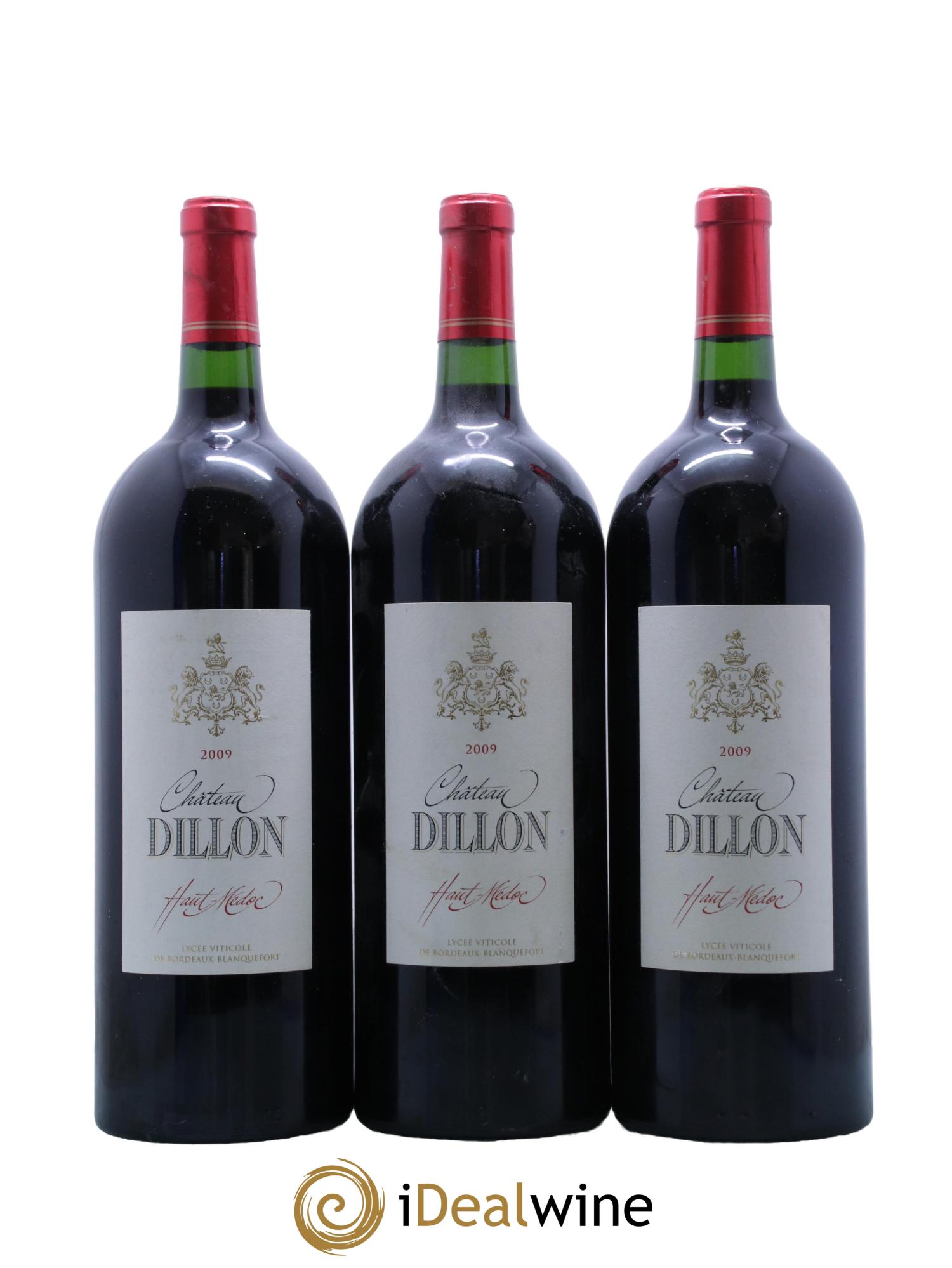 Château Dillon Cru Bourgeois 2009 - Lot de 3 magnums - 0