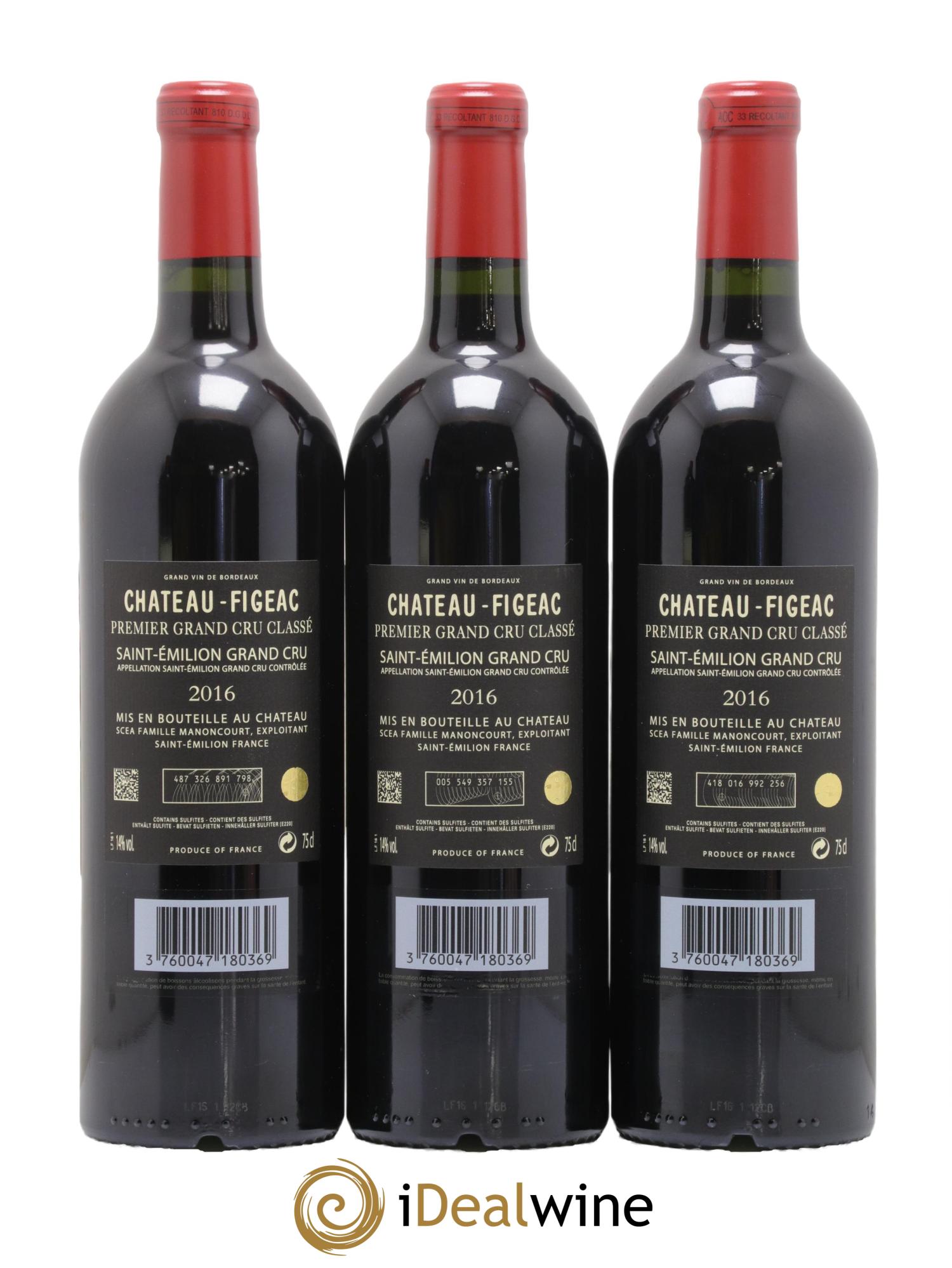 Château Figeac 1er Grand Cru Classé A 2016 - Lot de 6 bouteilles - 4