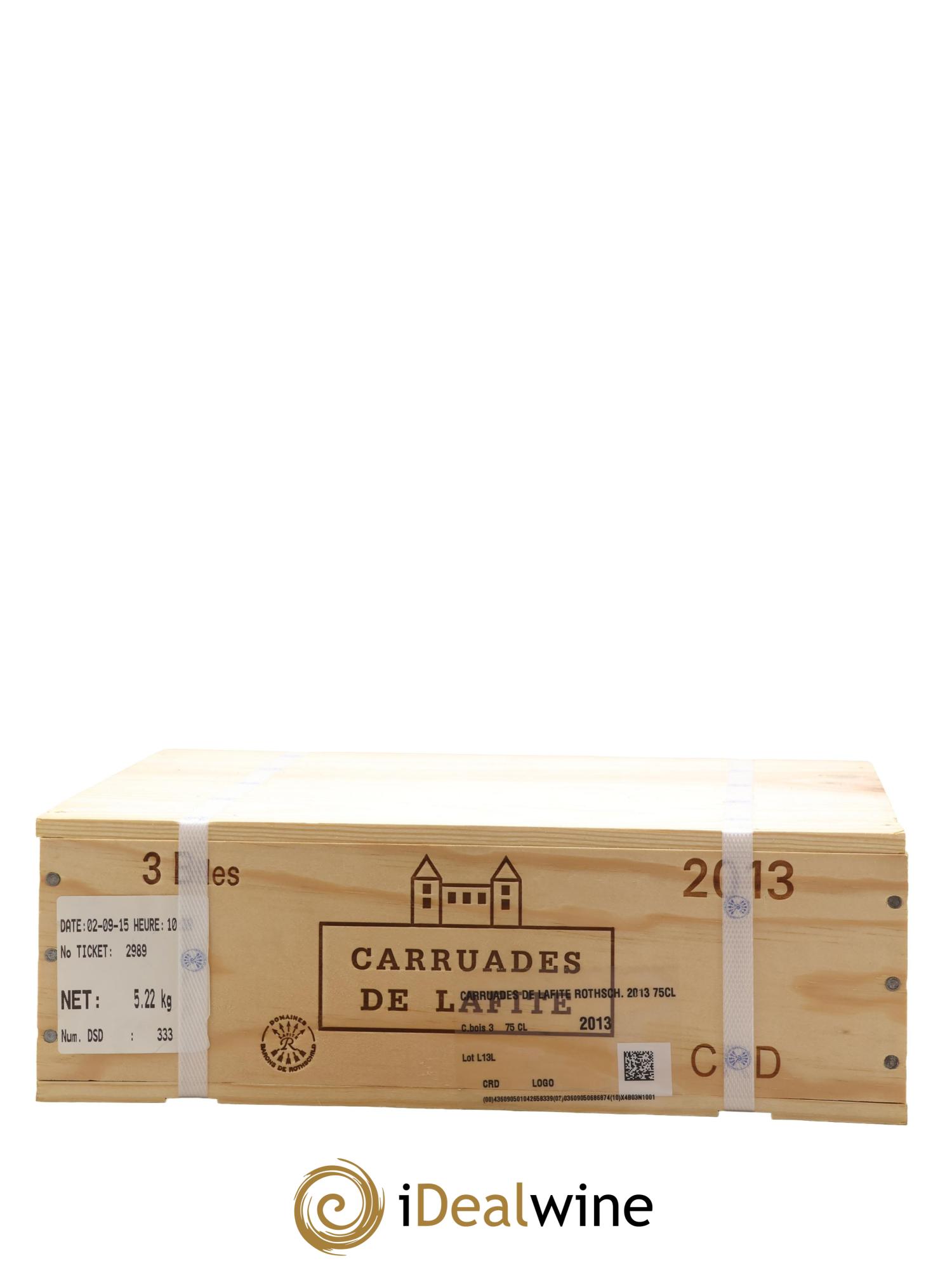 Carruades de Lafite Rothschild Second Vin 2013 - Lot de 3 bouteilles - 2