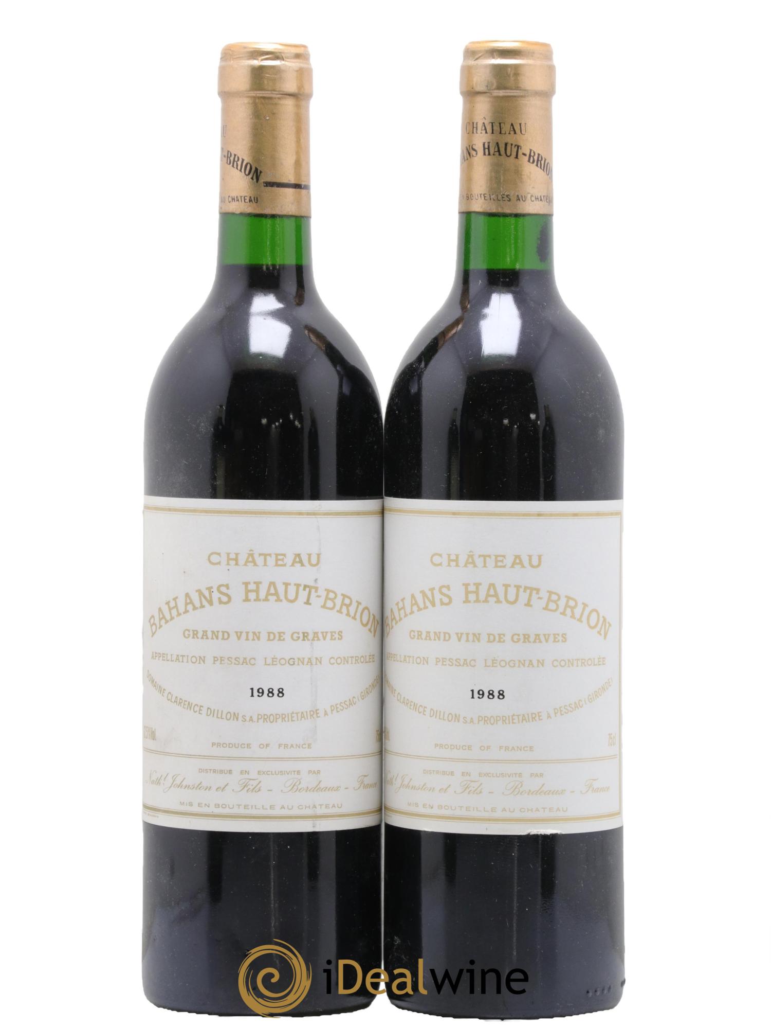 Clarence (Bahans) de Haut-Brion Second Vin 1988 - Lot of 2 bottles - 0