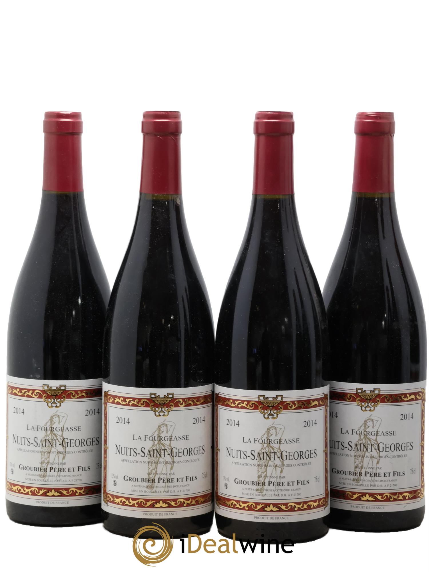 Nuits-Saint-Georges La Fourgeasse Groubier 2014 - Lot de 4 bouteilles - 0