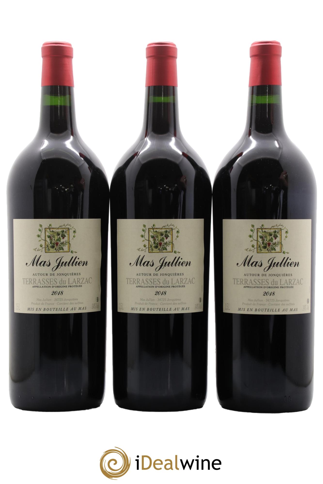 Terrasses du Larzac Mas Jullien Autour de Jonquières Olivier Jullien 2018 - Lot de 3 magnums - 0