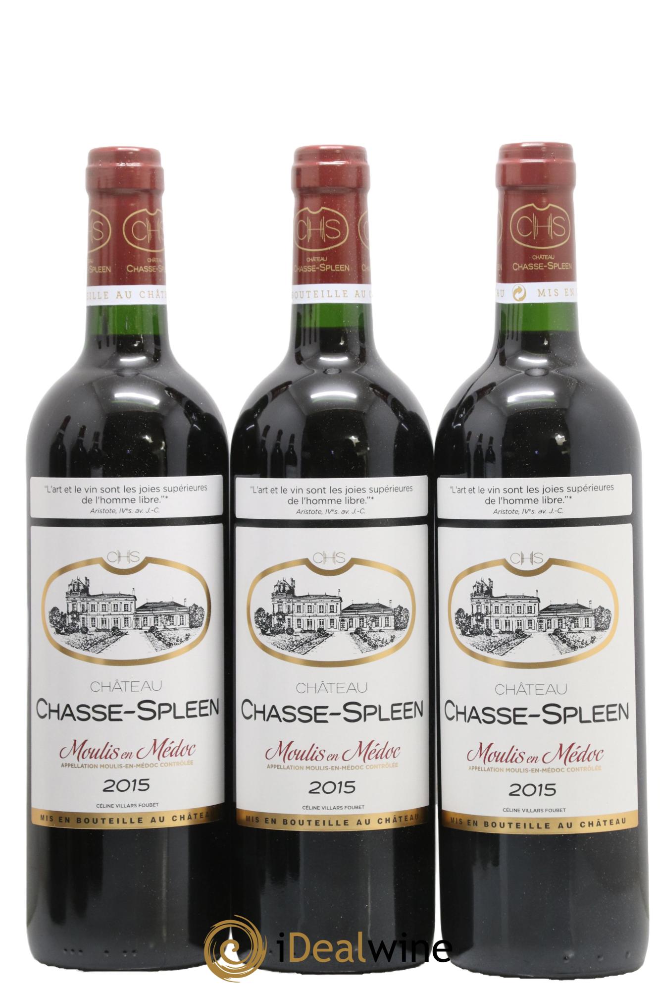Château Chasse Spleen 2015 - Lot of 6 bottles - 1