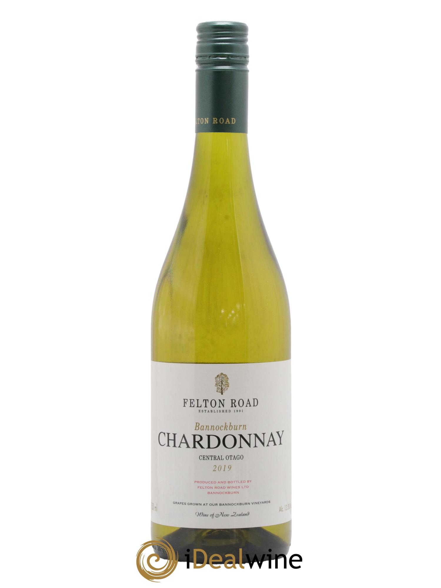 Central Otago Felton Road Bannockburn Chardonnay 2019 - Lot de 1 bouteille - 0