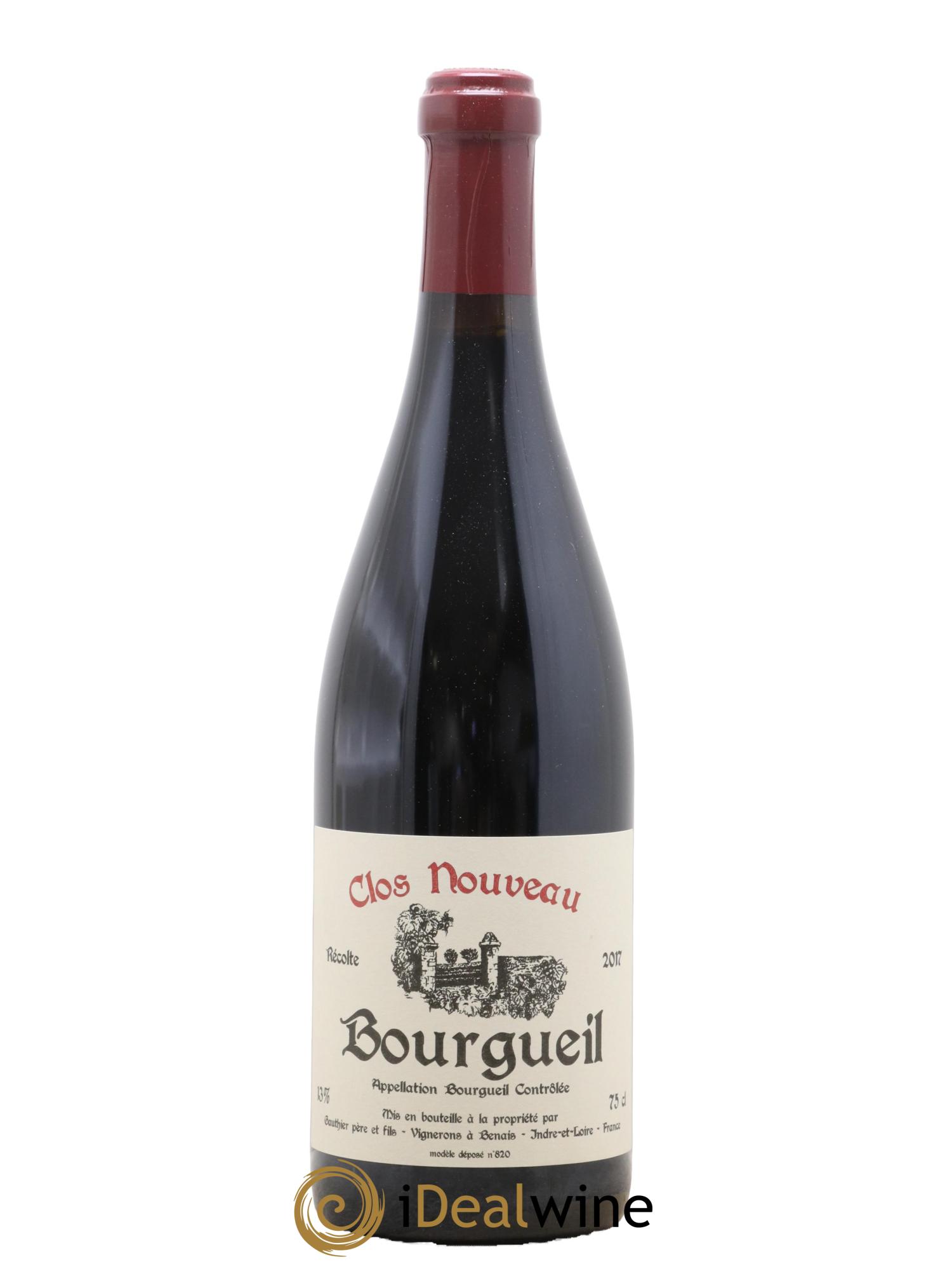 Bourgueil Clos Nouveau Domaine du Bel Air 2017 - Lot de 1 bouteille - 0
