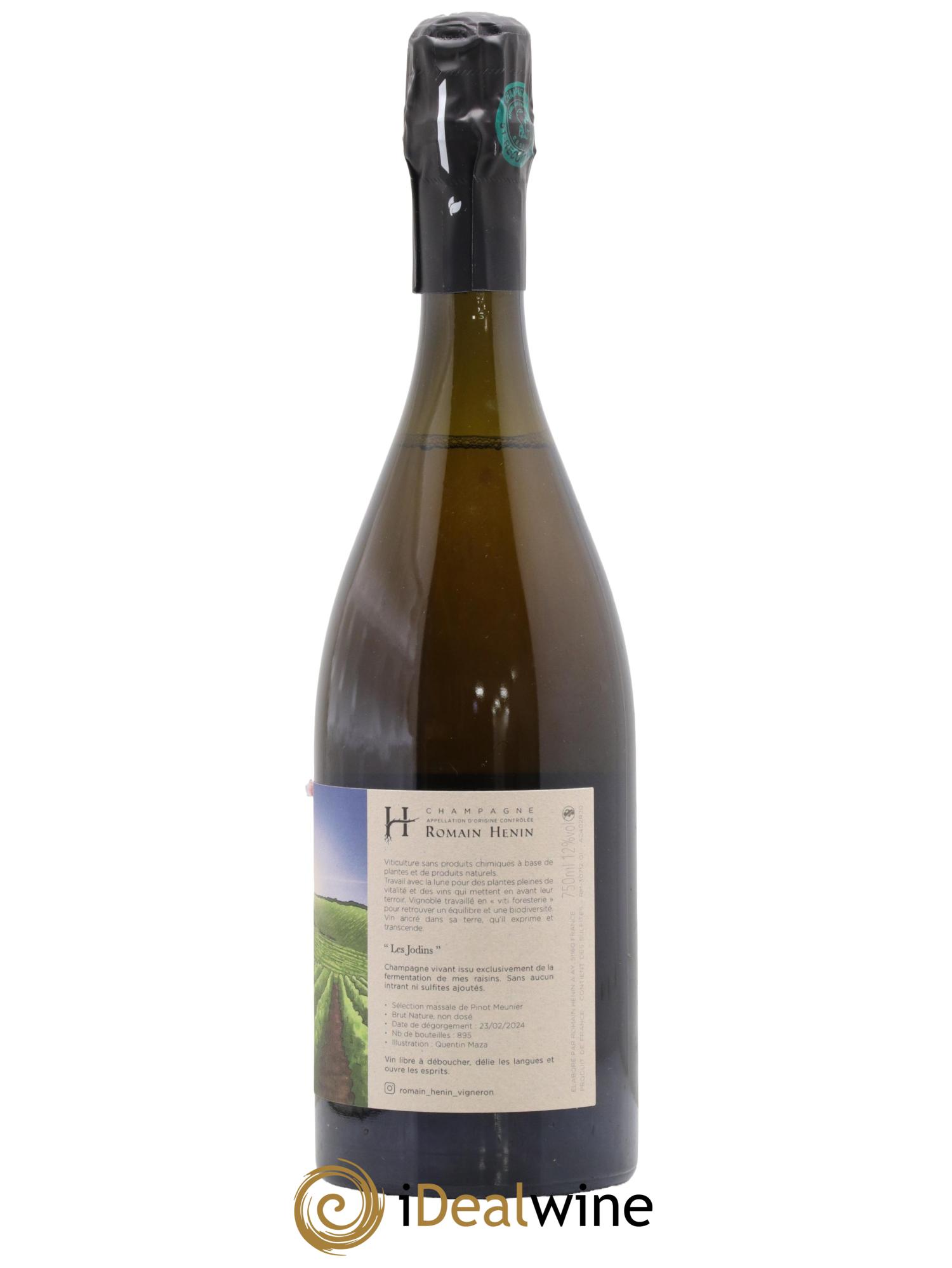 Les Jodins (non-dosé) Pascal Henin - Romain Henin - Lot of 1 bottle - 1