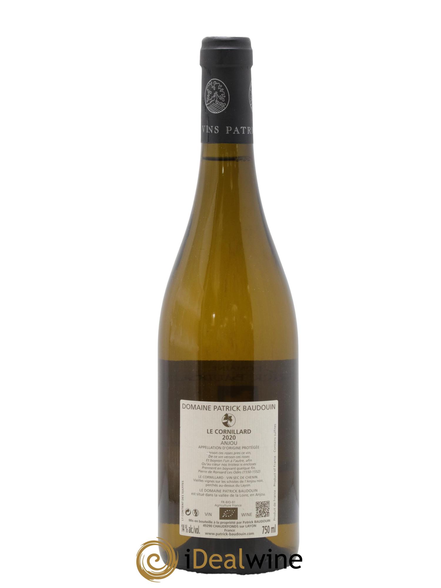 Anjou Le Cornillard Patrick Baudouin 2020 - Lot de 1 bouteille - 1