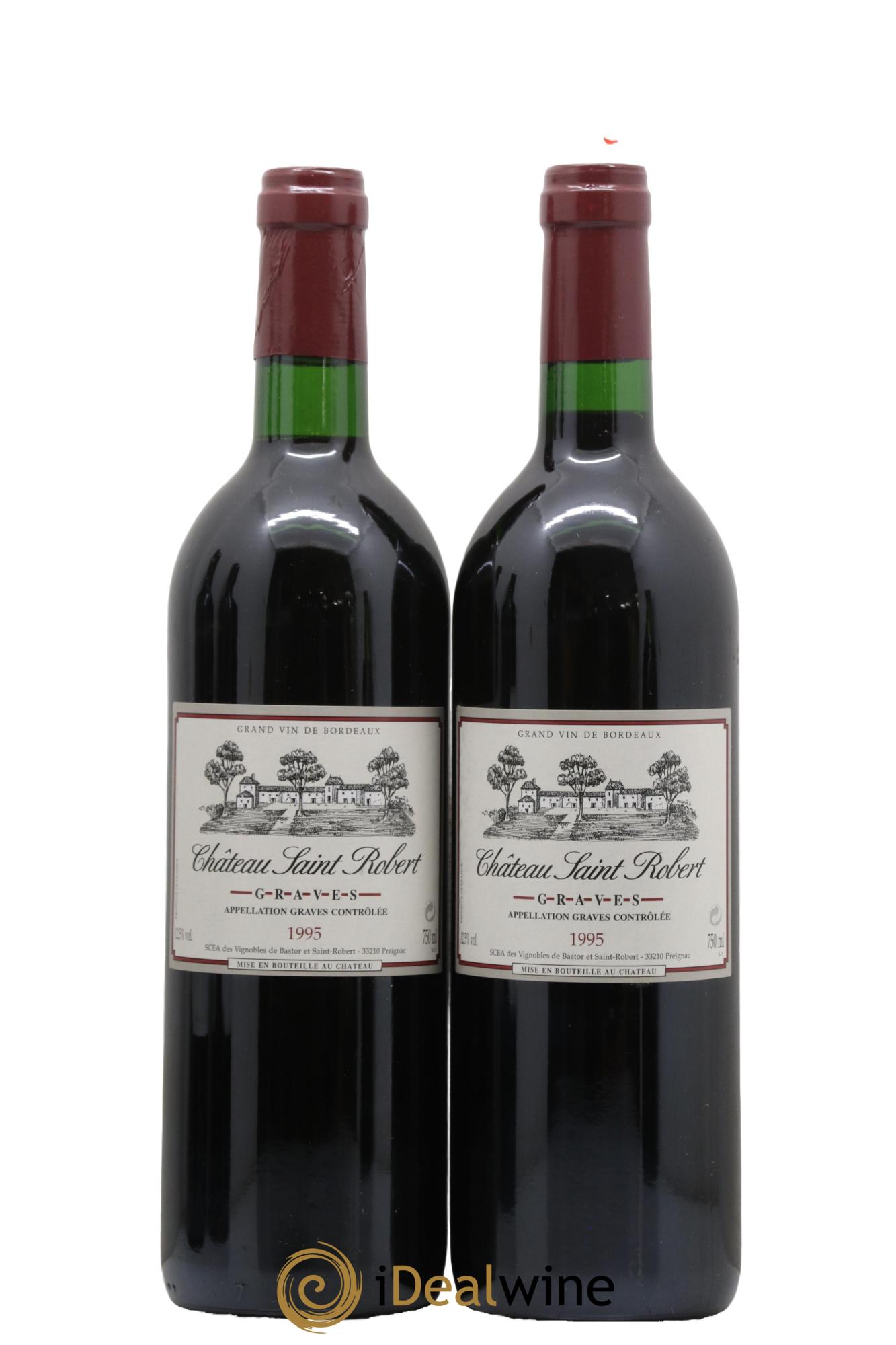 Château Saint-Robert 1995 - Lotto di 2 bottiglie - 0