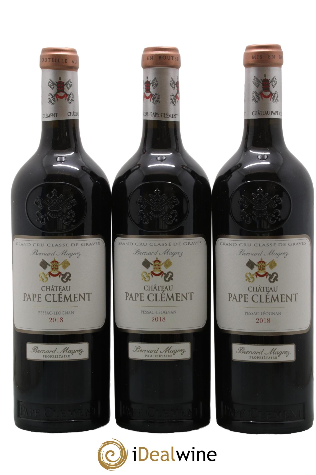 Château Pape Clément Cru Classé de Graves 2018 - Lotto di 3 bottiglie - 0