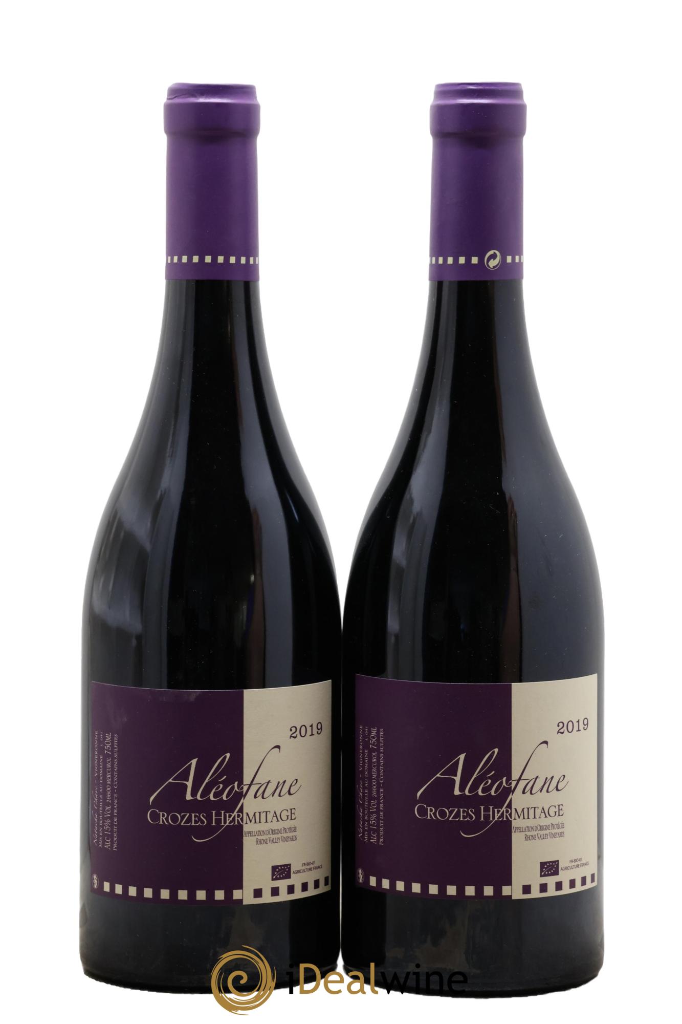 Crozes-Hermitage Aléofane (Domaine) 2019 - Lot de 2 bouteilles - 0