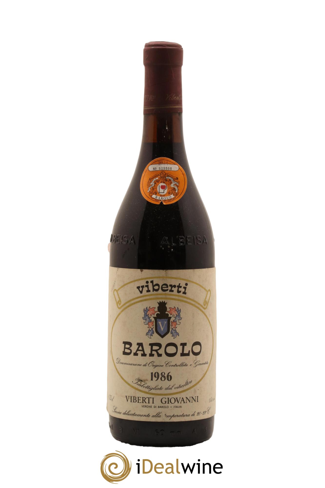 Barolo Viberti 1986 - Lot de 1 bouteille - 0