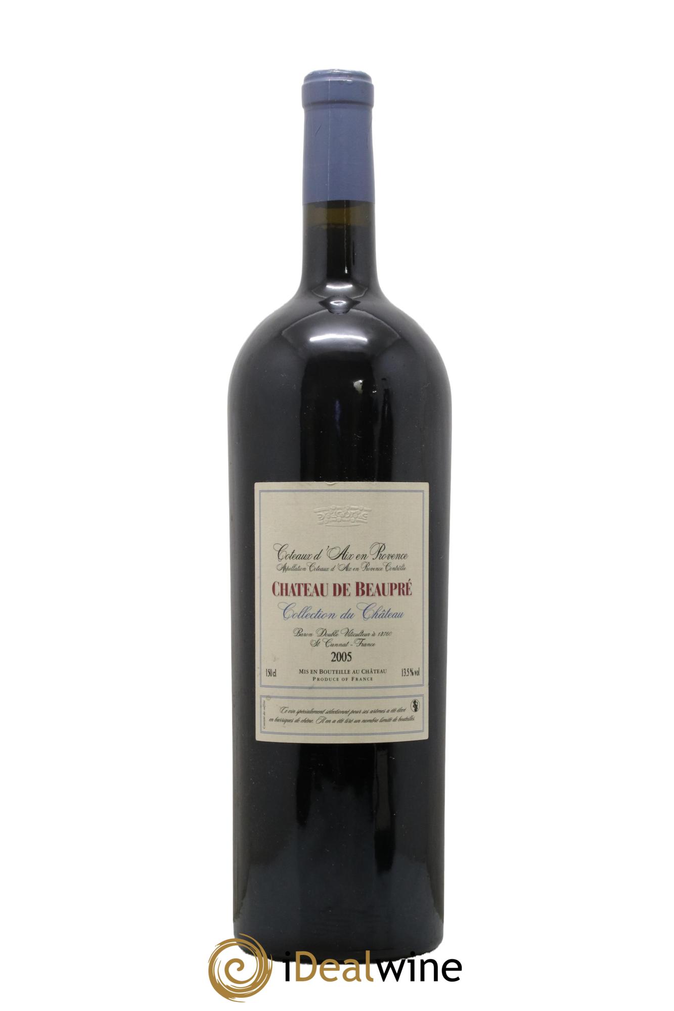 Coteaux d'Aix-en-Provence Collection du Château Château de Beaupré 2005 - Lot de 1 magnum - 0