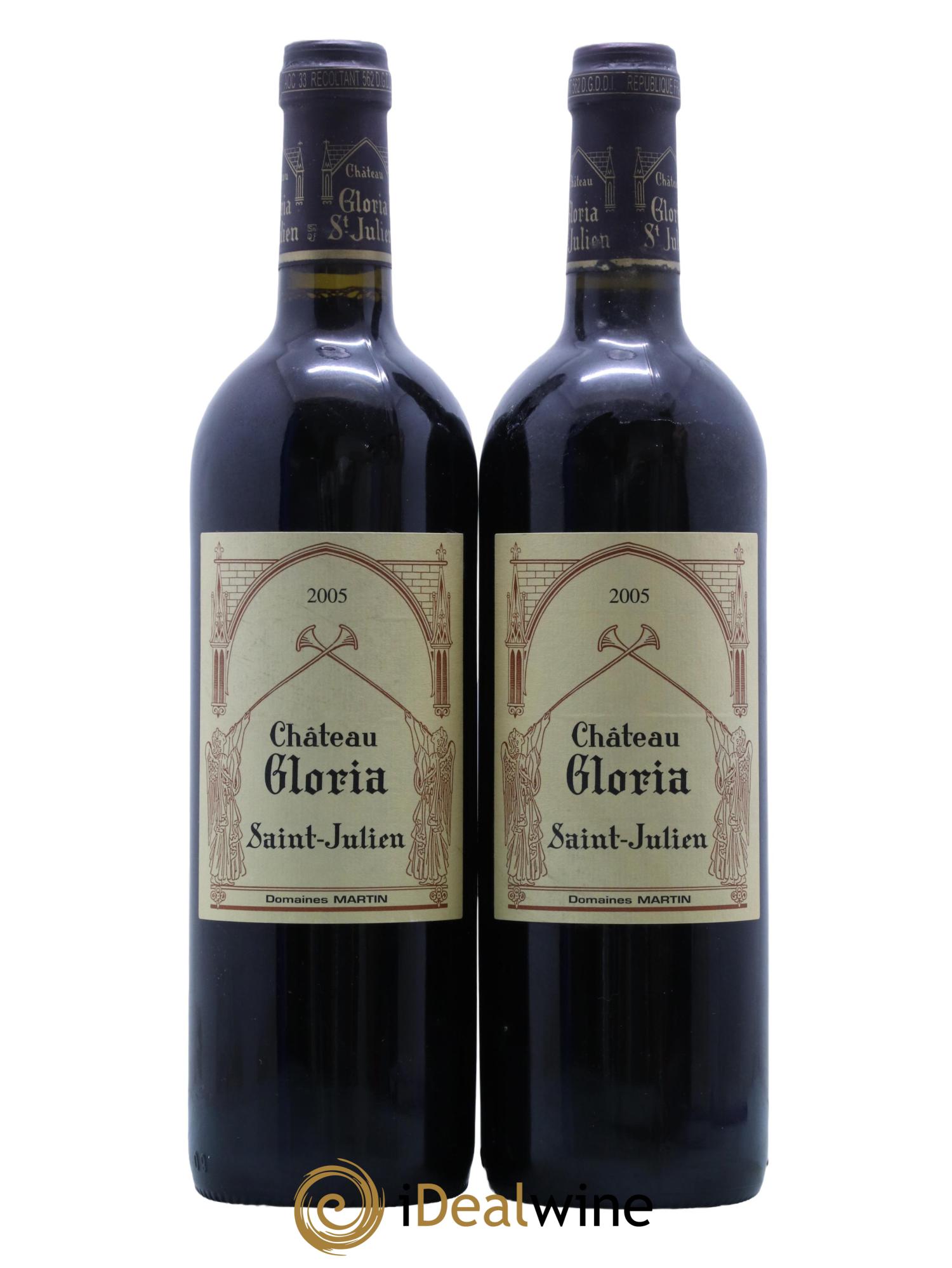 Château Gloria 2005 - Lot de 2 bouteilles - 0