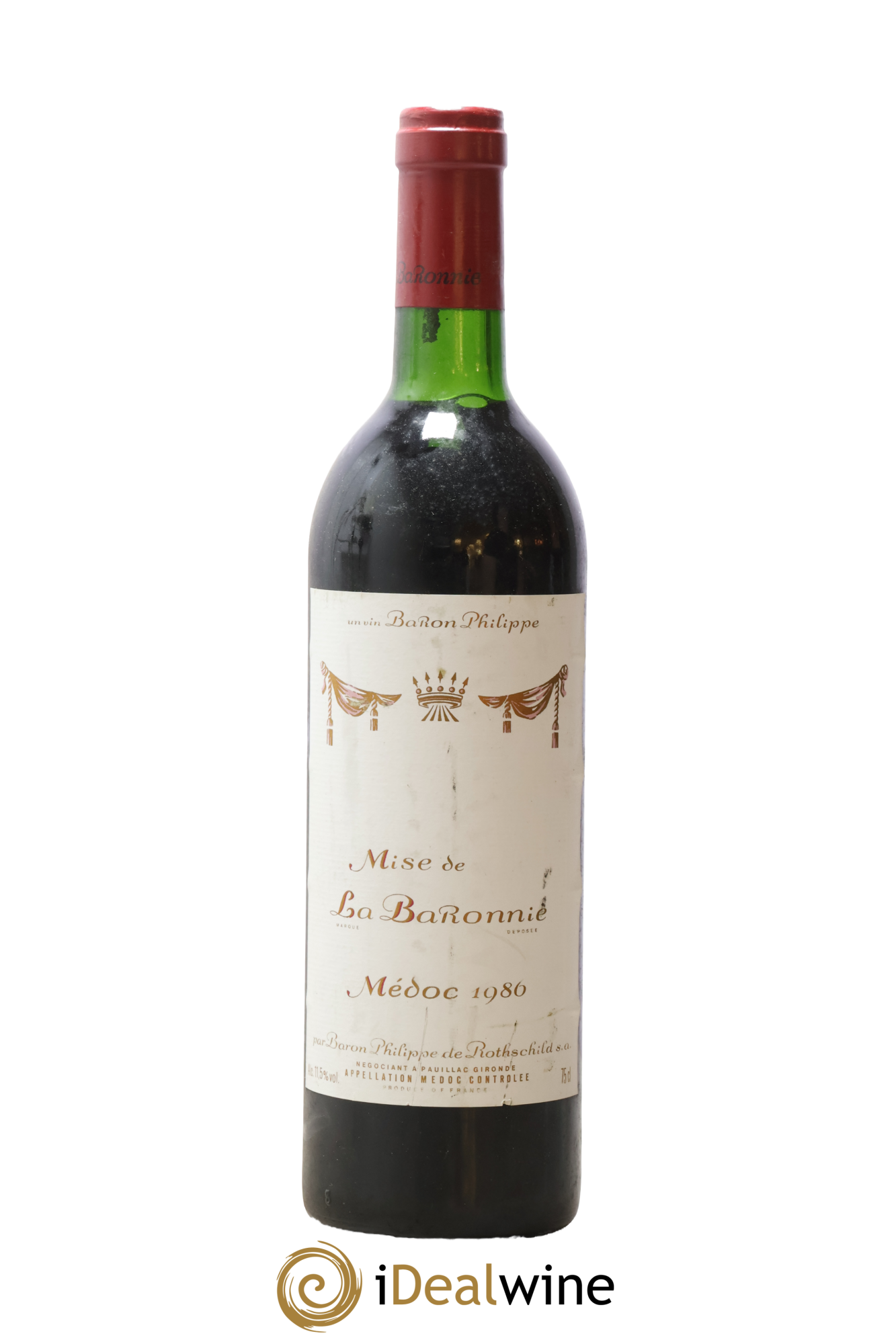 Médoc Mise de la Baronnie Baron Philippe de Rothschild 1986 - Posten von 1 Flasche - 0