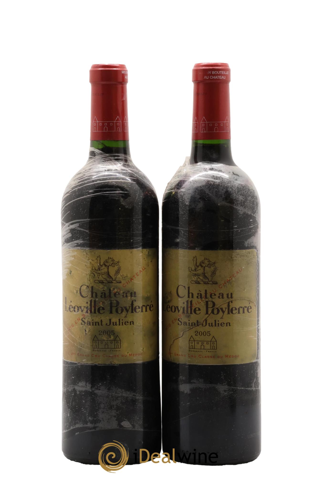 Château Léoville Poyferré 2ème Grand Cru Classé 2005 - Posten von 2 Flaschen - 0