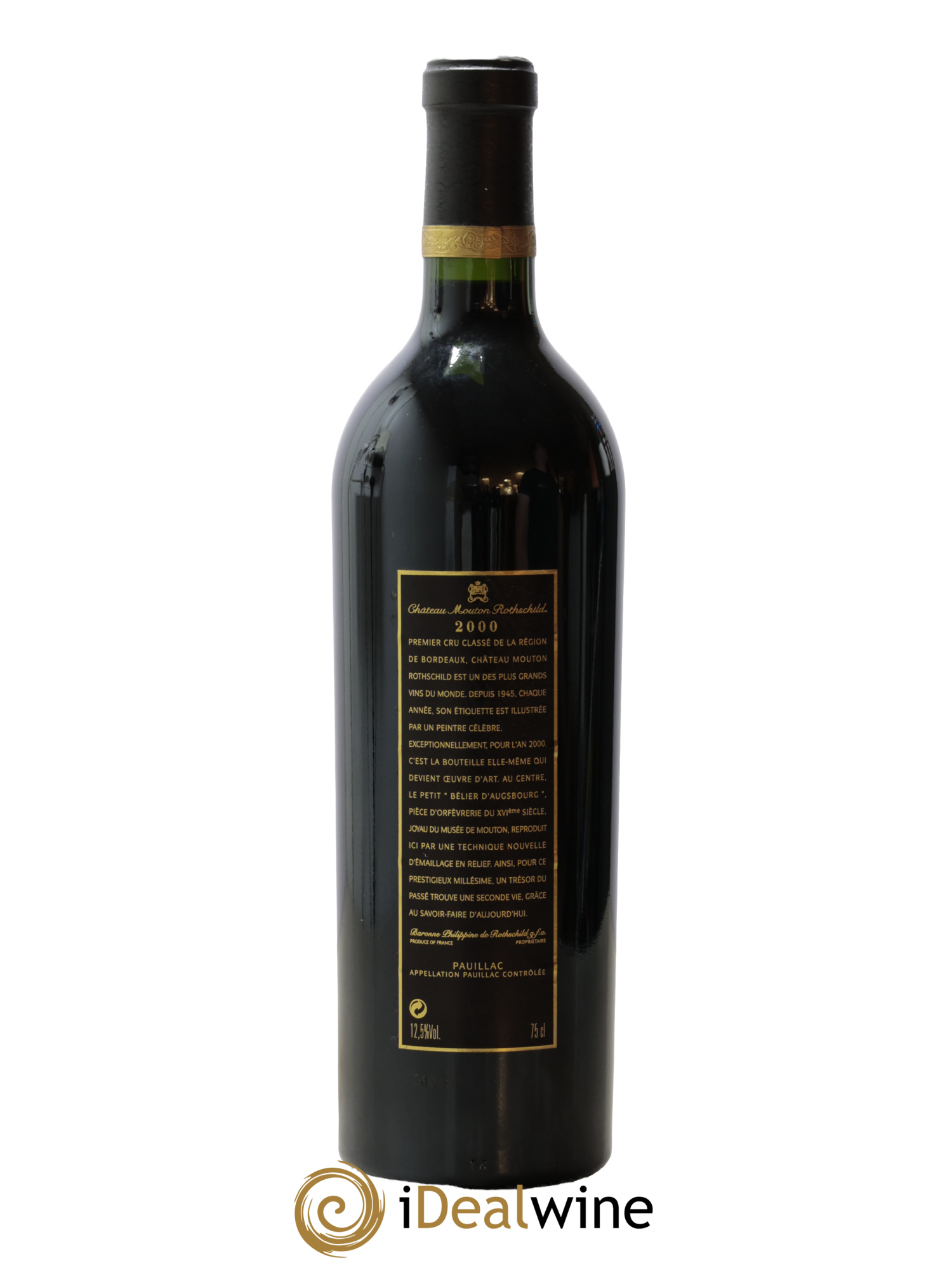 Château Mouton Rothschild 1er Grand Cru Classé 2000 - Lot de 1 bouteille - 1