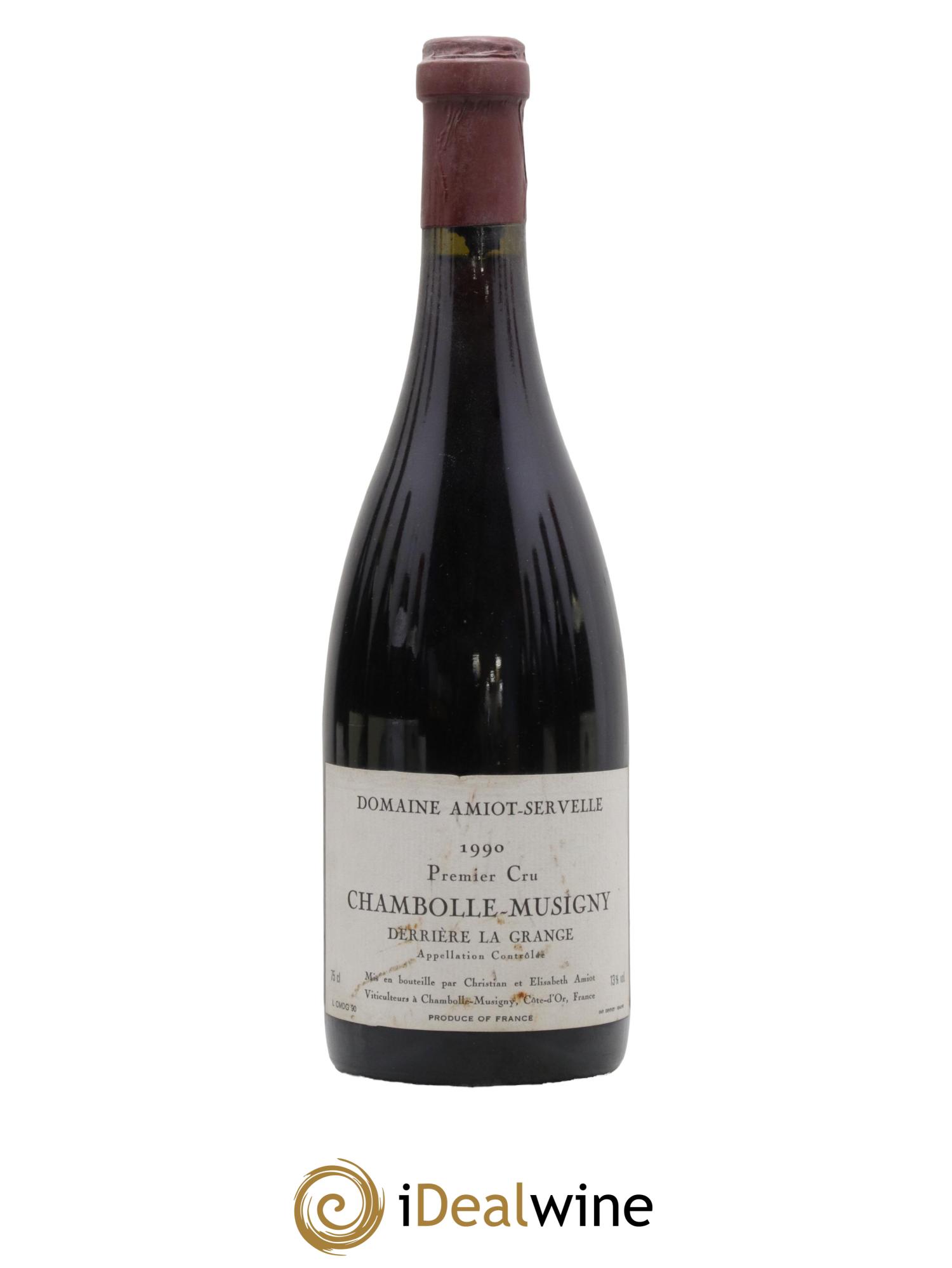 Chambolle-Musigny 1er Cru Derrière la Grange Amiot-Servelle 1990 - Lotto di 1 bottiglia - 0