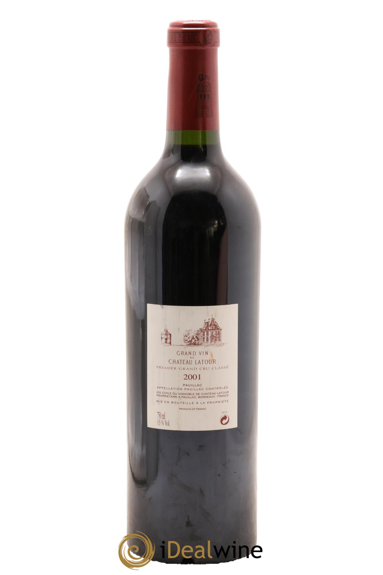 Château Latour 1er Grand Cru Classé 2001 - Lotto di 1 bottiglia - 1
