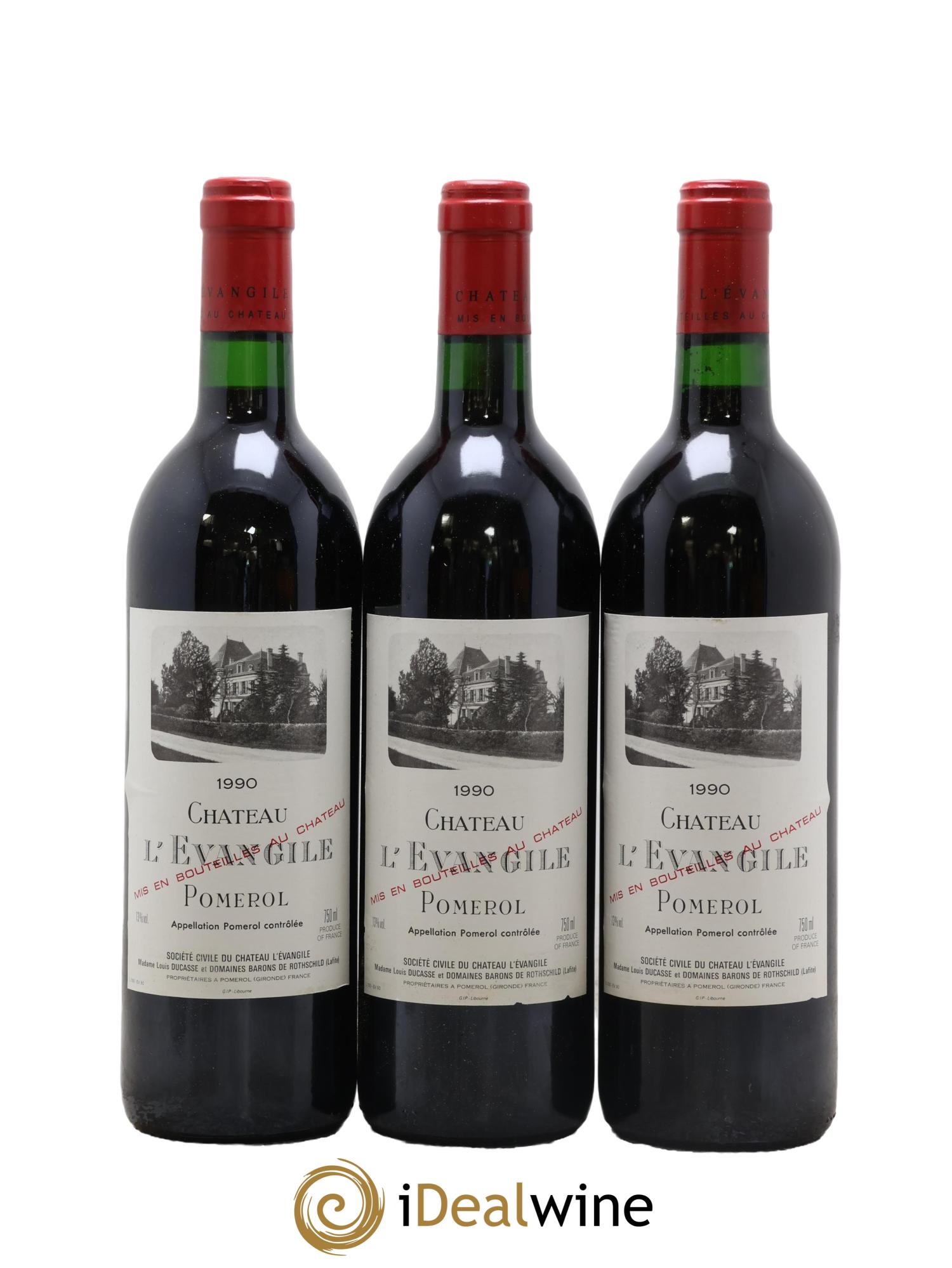 Château l' Évangile 1990 - Lot of 12 bottles - 4