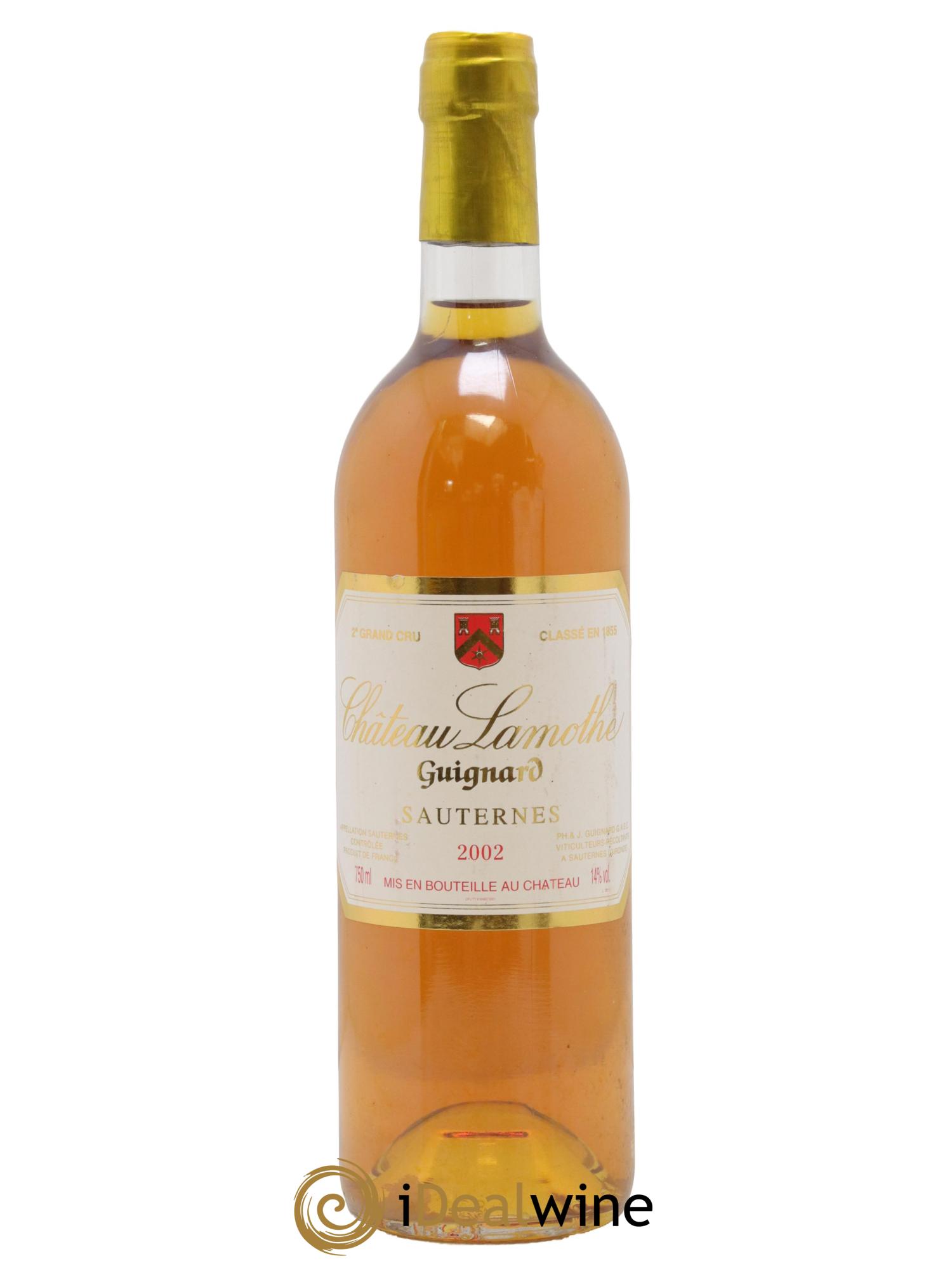 Château Lamothe Guignard 2ème Grand Cru Classé 2002 - Lot de 1 bouteille - 0