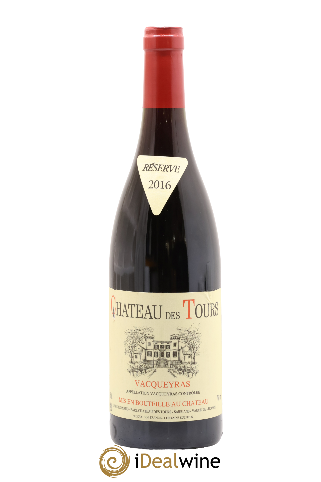 Vacqueyras Château des Tours Emmanuel Reynaud 2016 - Lot de 1 bouteille - 0