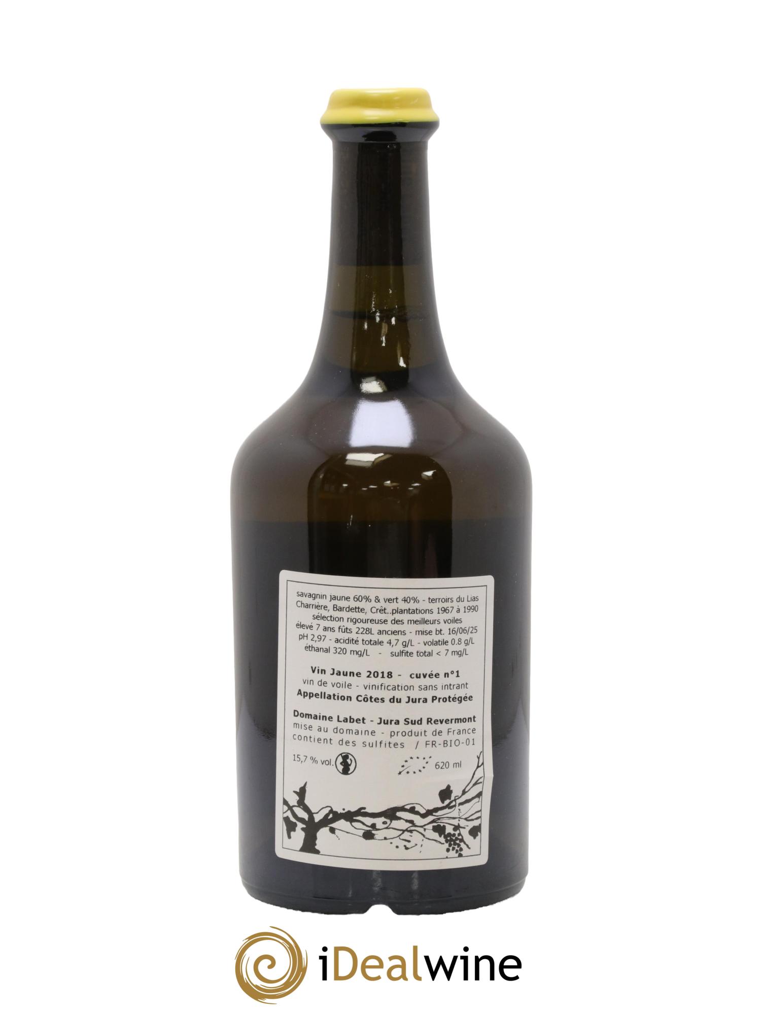 Côtes du Jura Vin Jaune Romain - Julien  - Charline Labet 2018 - Lot of 1 Clavelin - 1