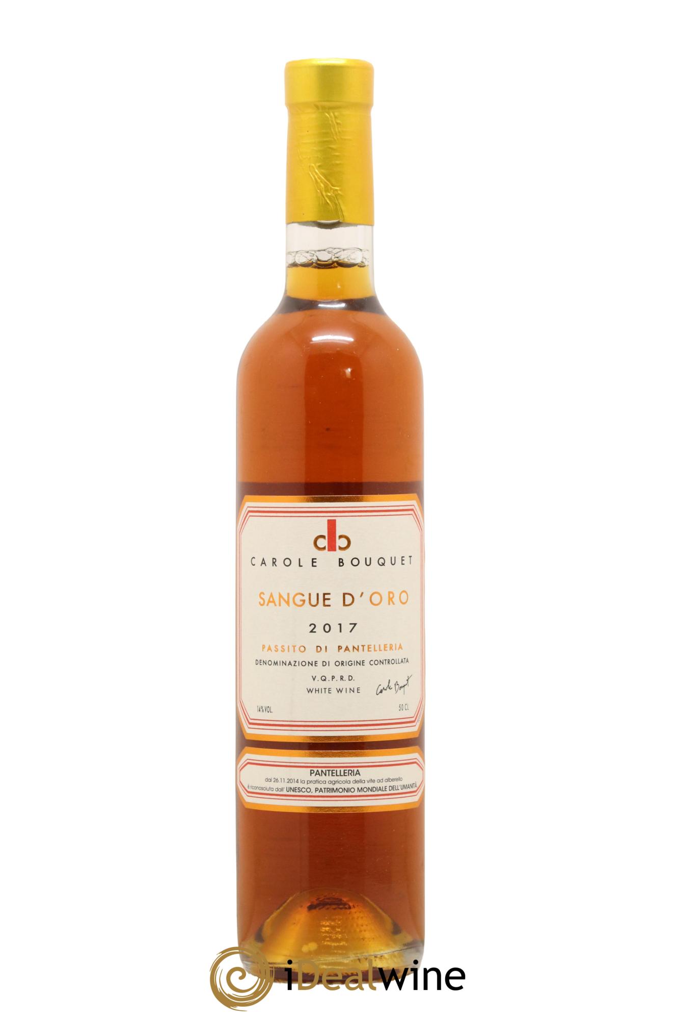 Passito di Pantelleria DOC Sangue d'Oro Carole Bouquet 2017 - Lot de 1 format 50cl - 0