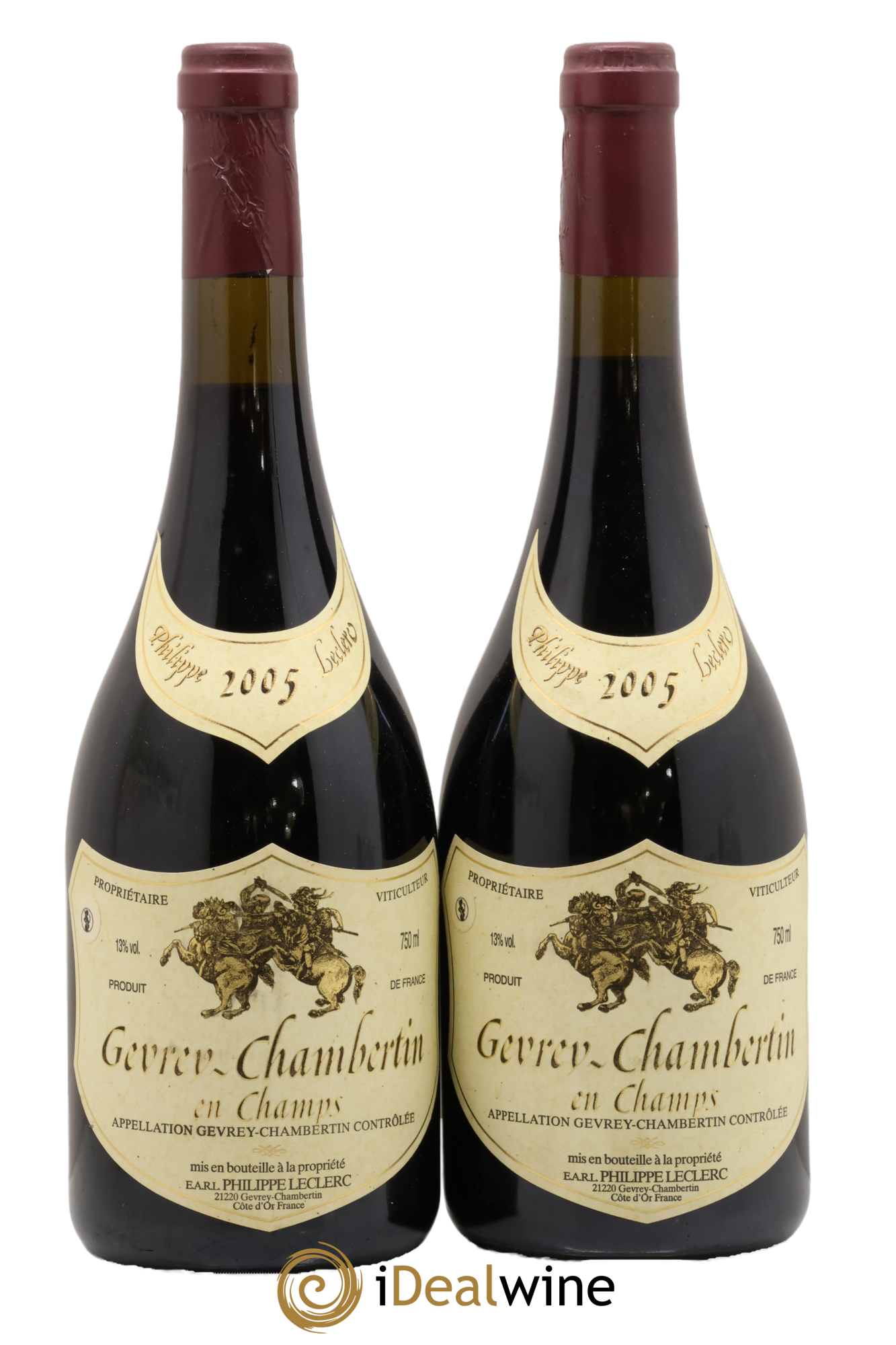 Gevrey-Chambertin En Champs Philippe Leclerc 2005 - Lotto di 2 bottiglie - 0