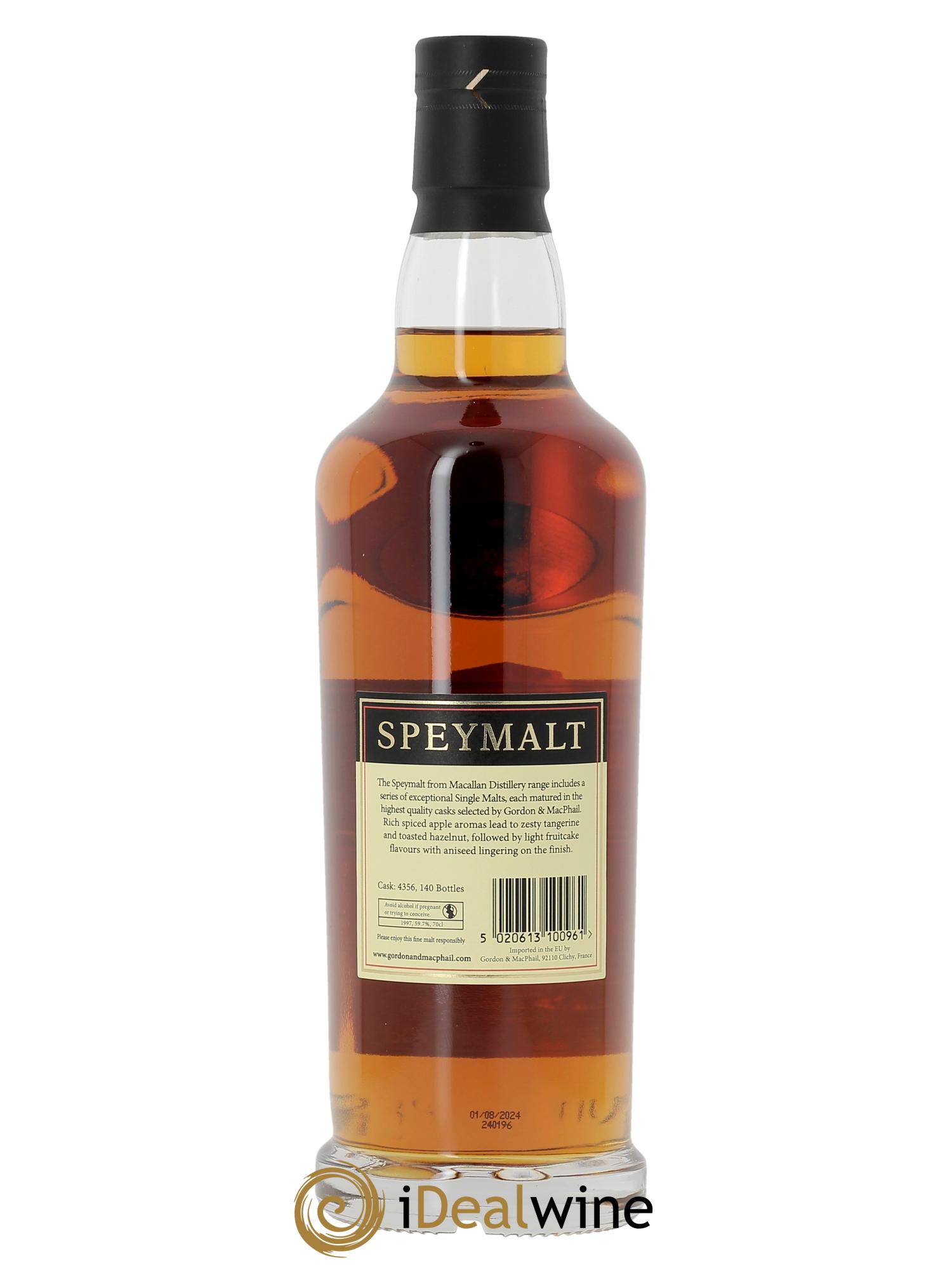 Whisky Gordon & Macphail Speymalt from Macallan 27 ans 2nd Fill Sherry Hogshead Foundations 1997 - Lot of 1 bottle - 2