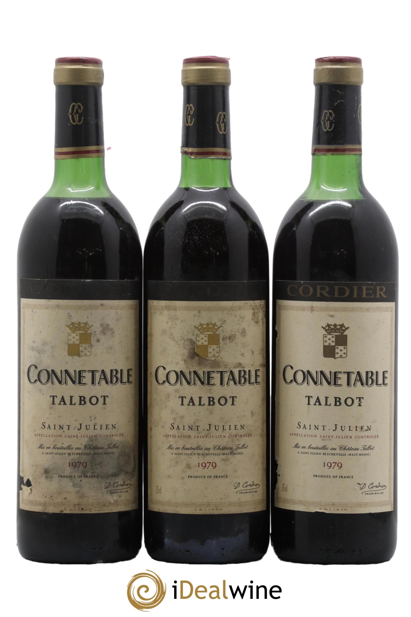 Connétable de Talbot Second Vin 1979 - Lotto di 3 bottiglie - 0