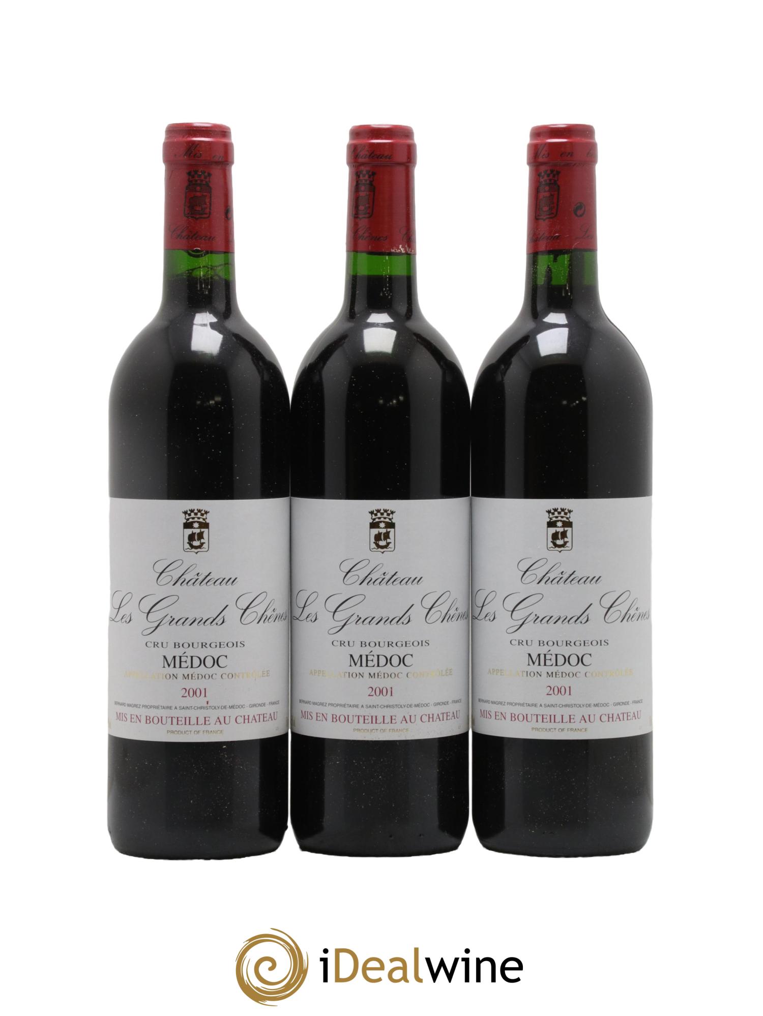 Château Les Grands Chênes 2001 - Lot de 12 bouteilles - 4