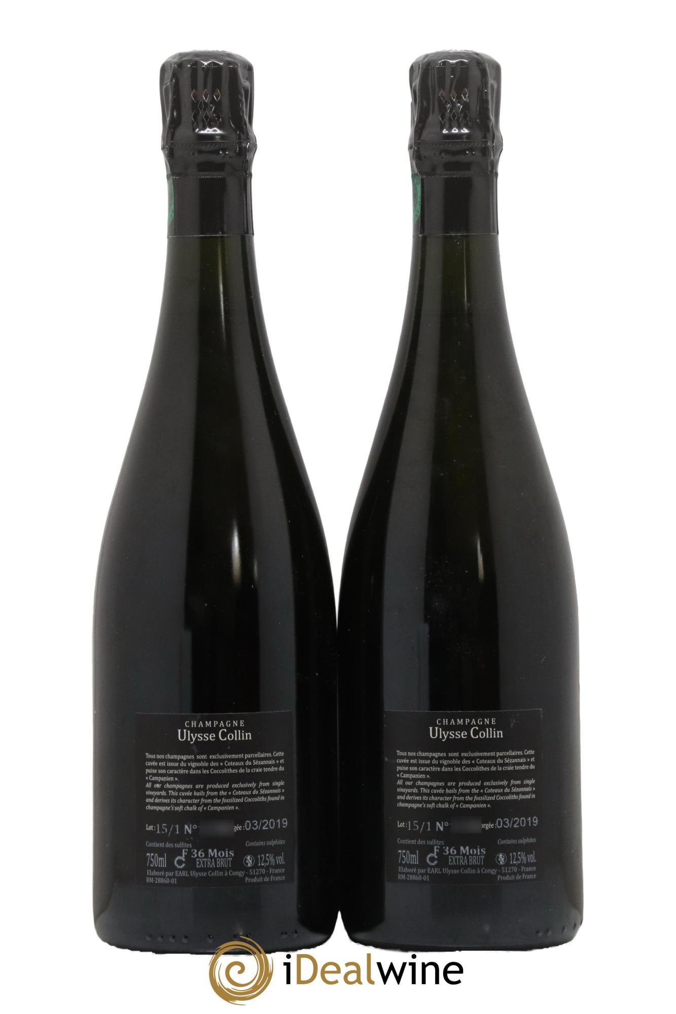 Les Maillons Blanc de Noirs Extra-Brut Ulysse Collin 2015 - Lot de 2 bouteilles - 1