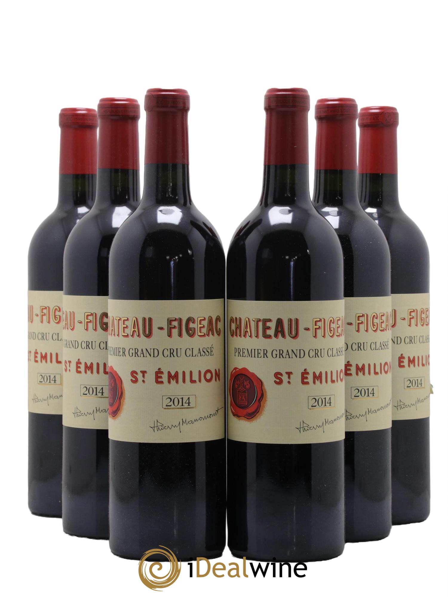 Château Figeac 1er Grand Cru Classé A 2014 - Lot de 6 bouteilles - 0