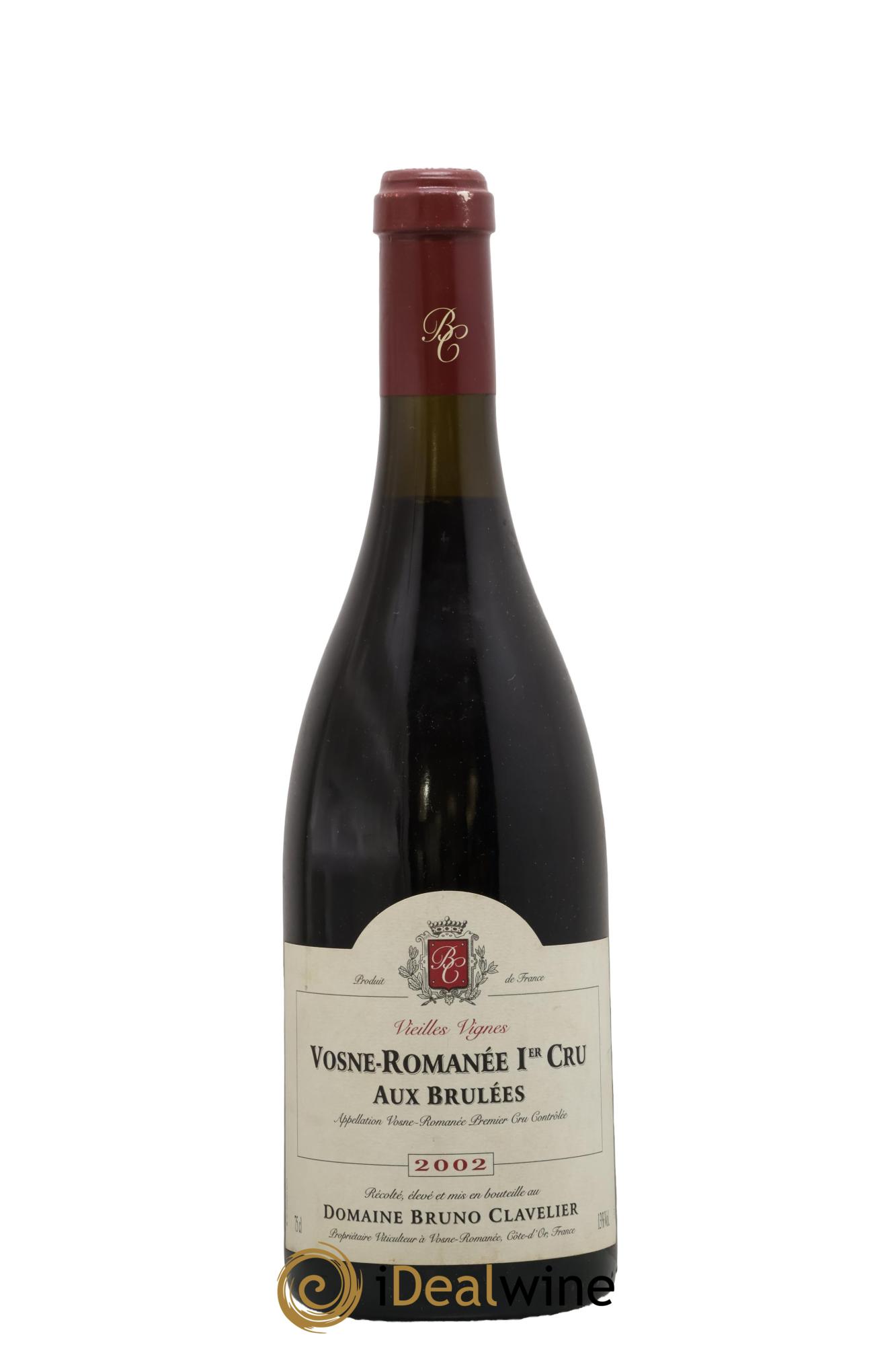 Vosne-Romanée 1er Cru Aux Brulées Vieilles Vignes Bruno Clavelier 2002 - Posten von 1 Flasche - 0