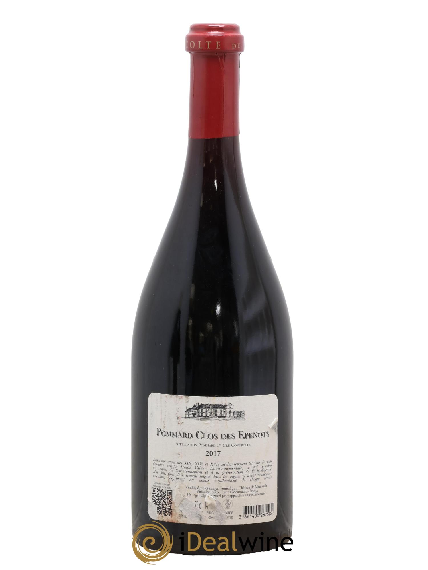 Pommard 1er Cru Clos des Epenots Château de Meursault 2017 - Lot de 1 bouteille - 1
