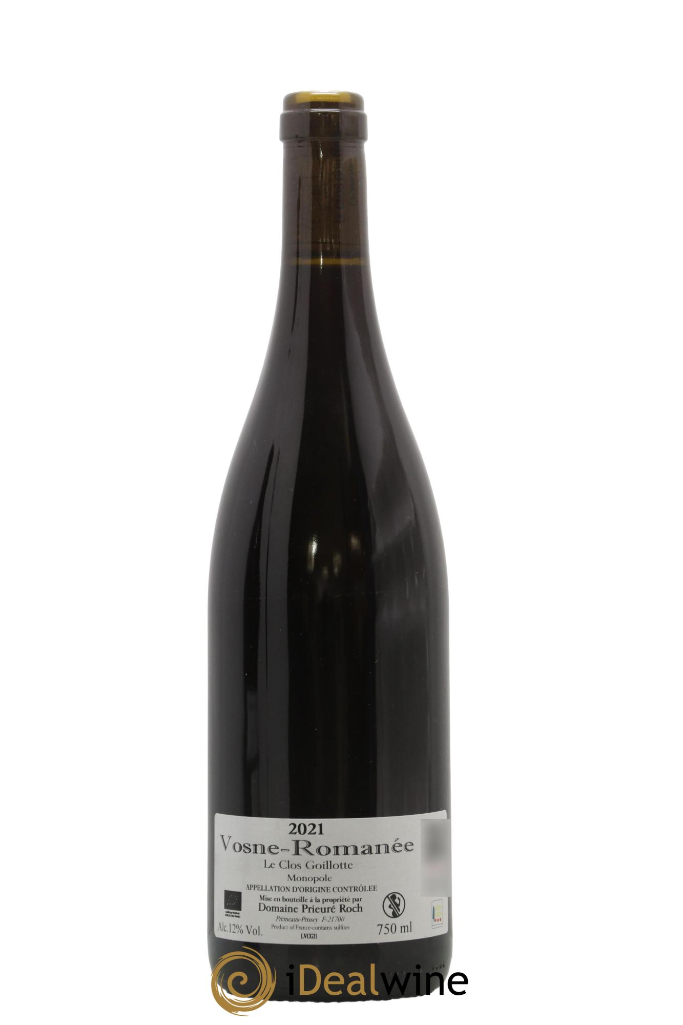 Vosne-Romanée Le Clos Goillotte Prieuré Roch 2021 - Lot of 1 bottle - 1